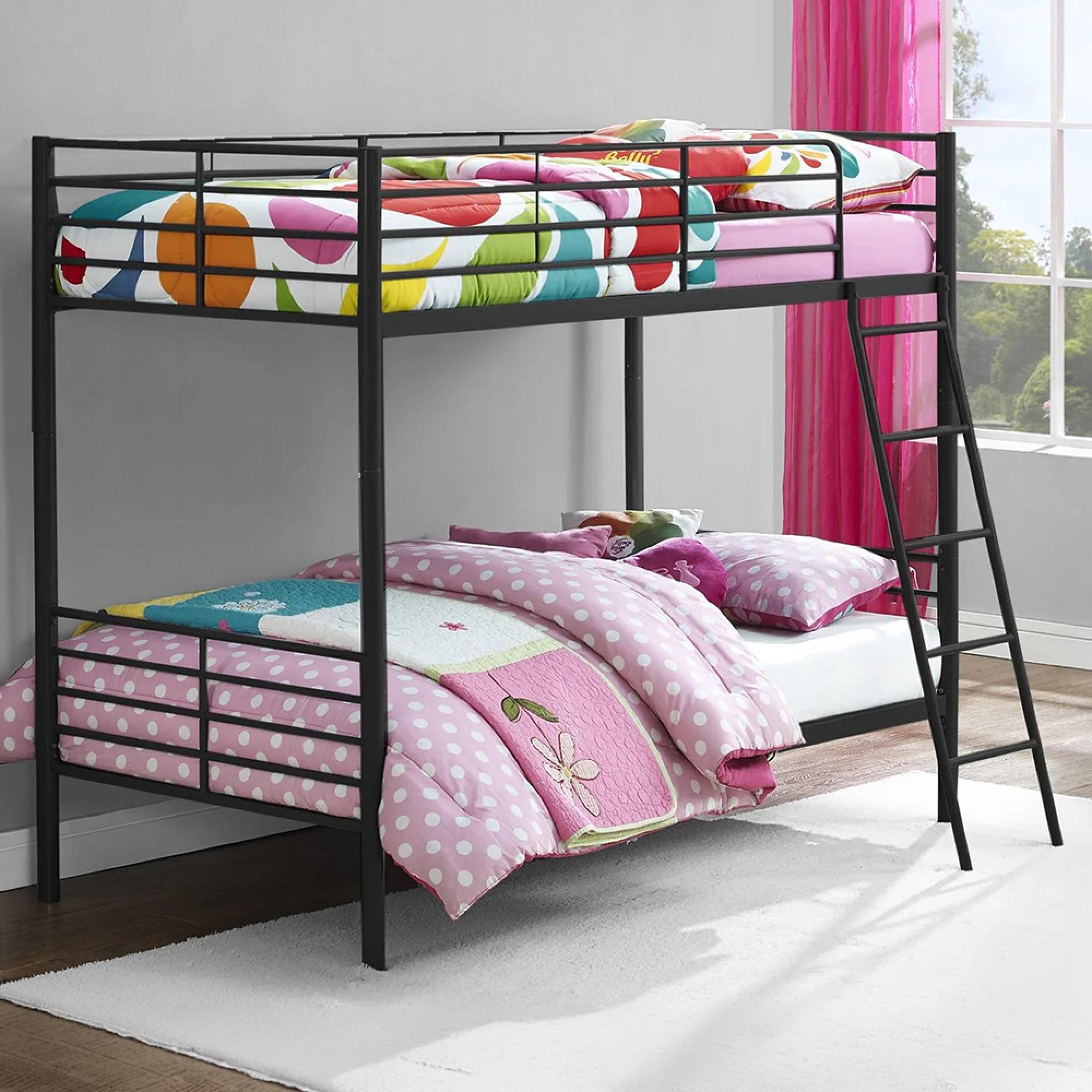 Bunk Bed - Black - Single over Single - 4035158UK