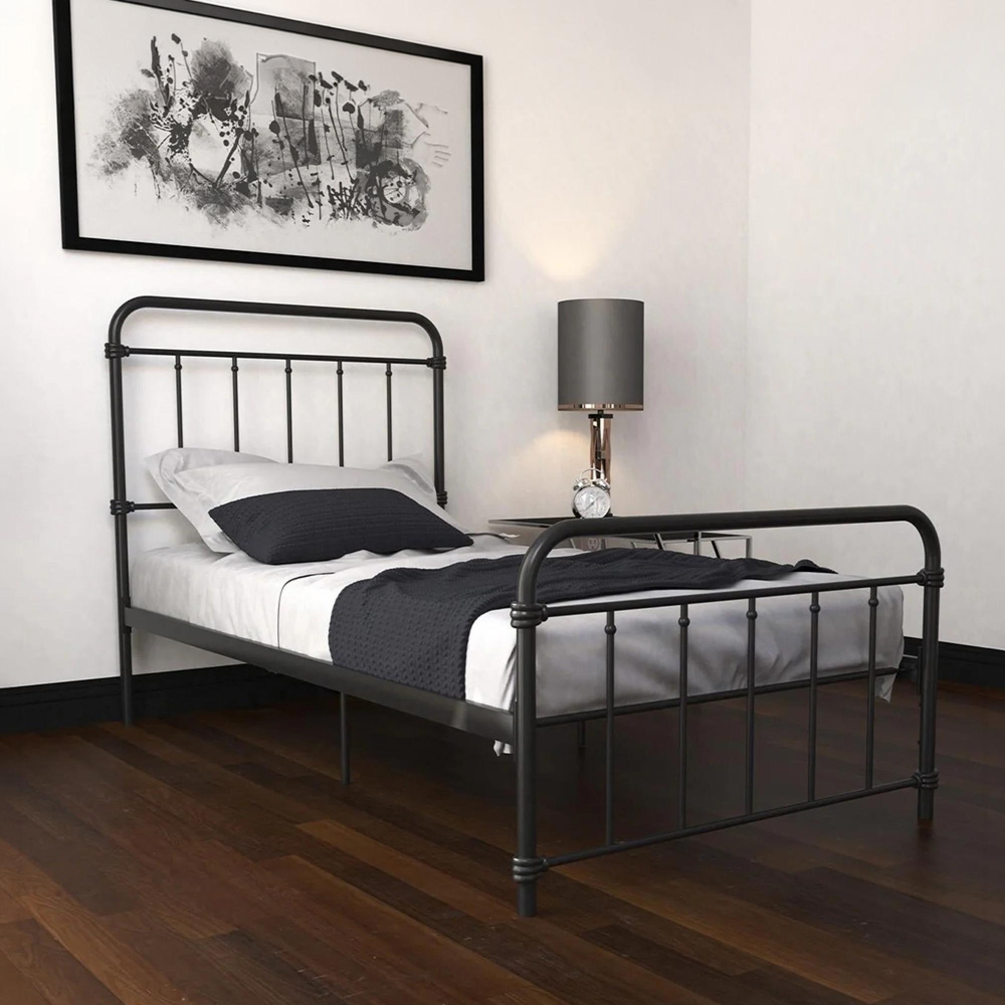 Wallace Metal Bed - Black - Sizes Available - 4117019UK
