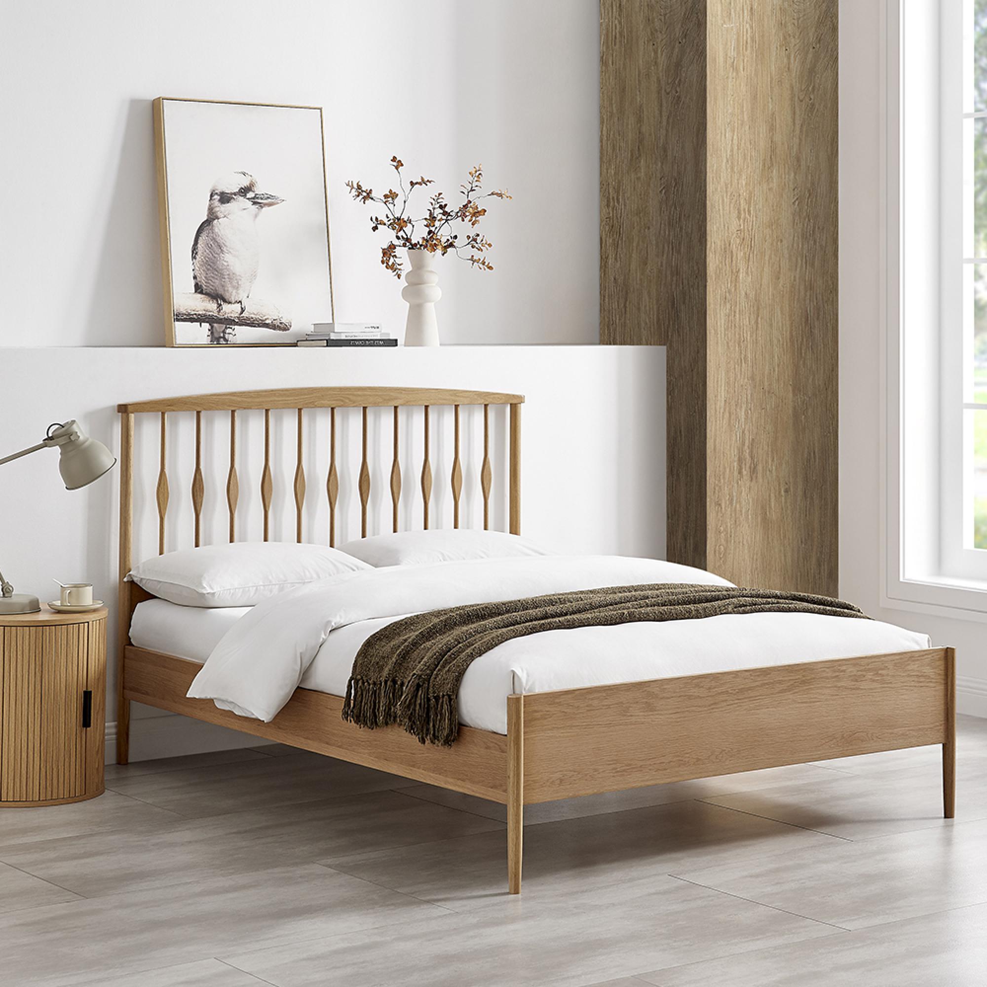 Jarvis Bed - Oak - Sizes Available
