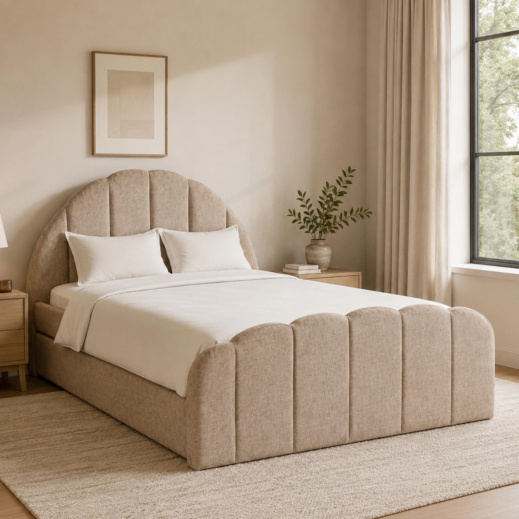 Pixie Pull Out Bed - 4ft Small Double - Clay - Fabric