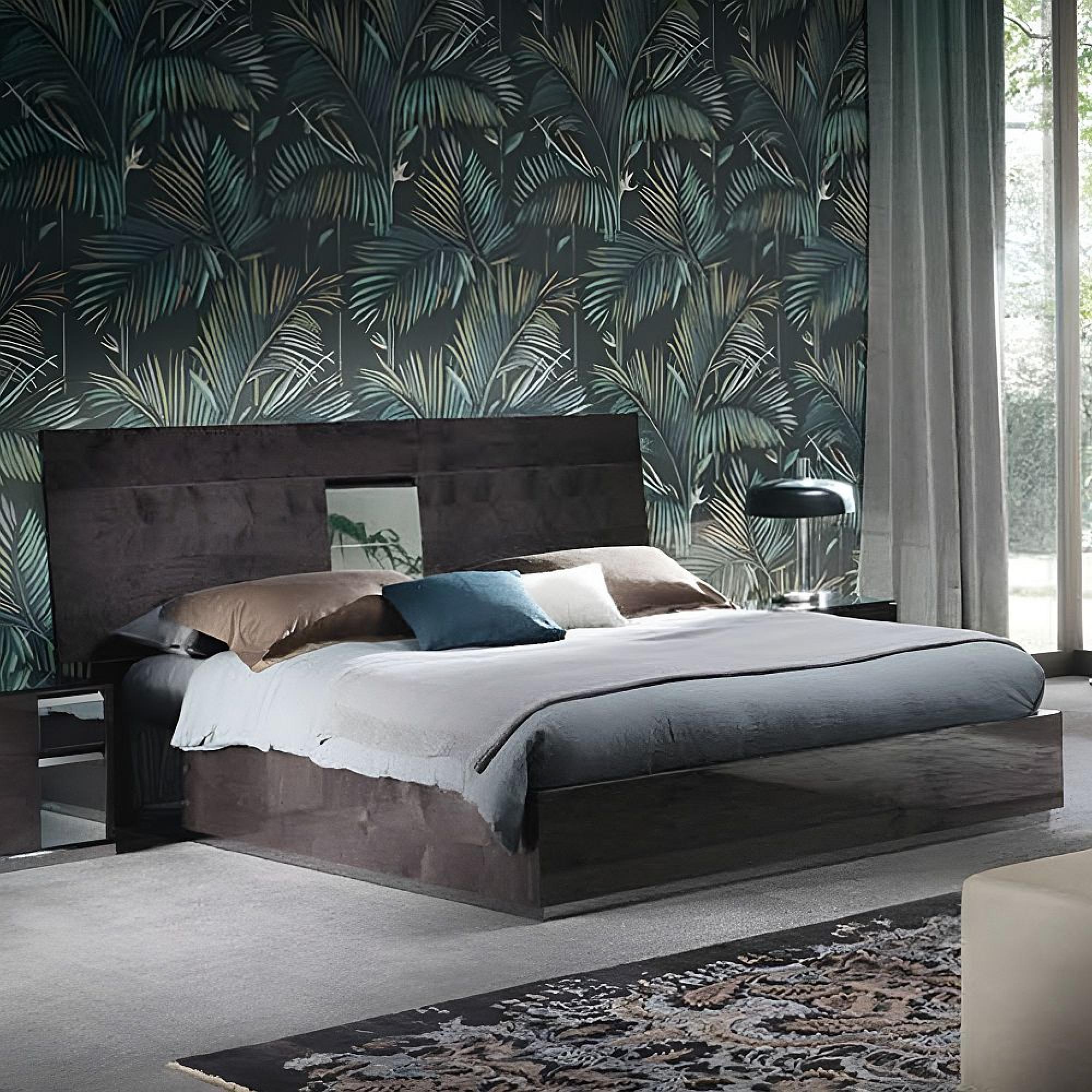 Heritage Bed - Dark Velvet Birch High Gloss - Sizes Available