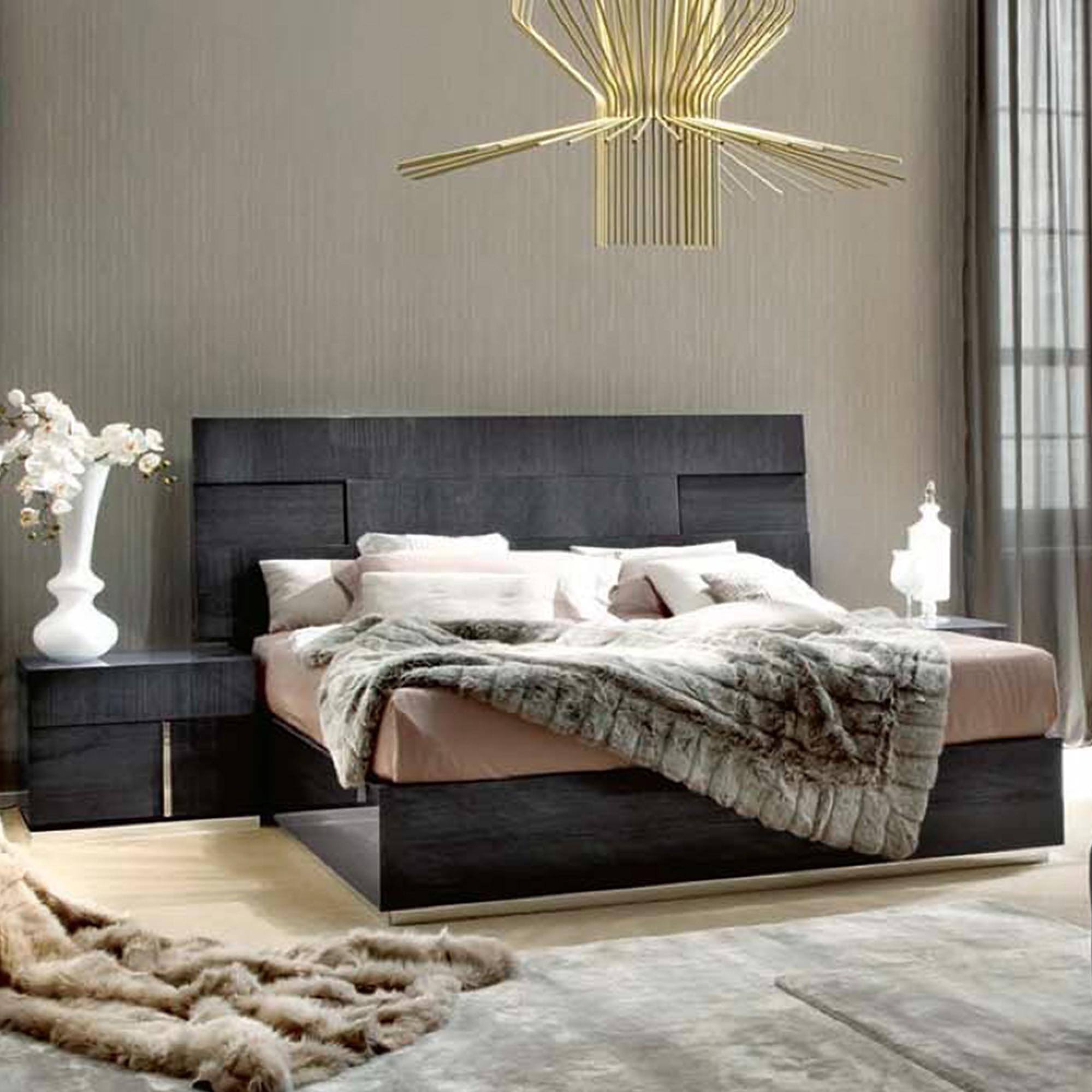 Montecarlo Bed - Grey Koto High Gloss - Sizes Available