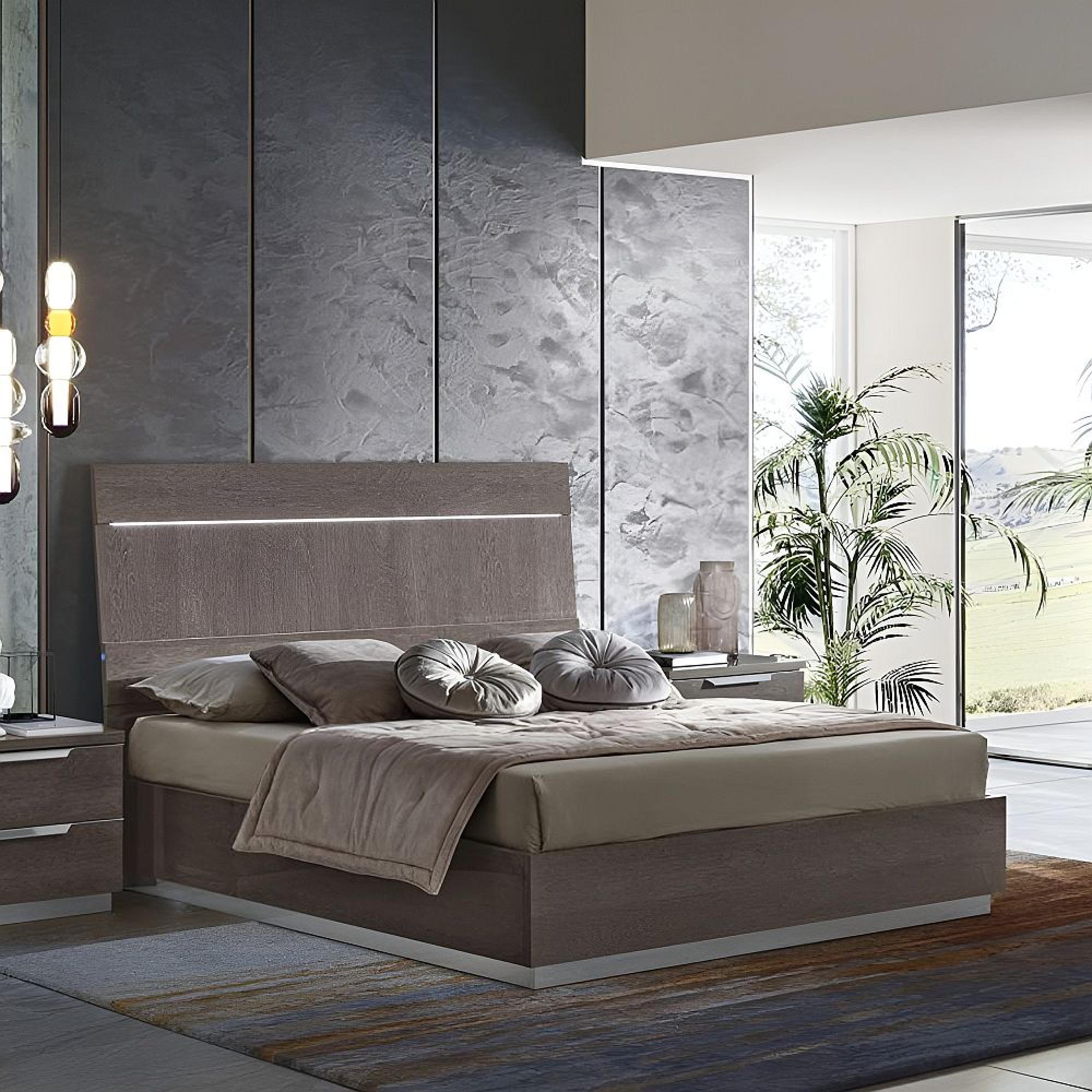 Kroma Italian Bed - Silver Birch - Sizes Available