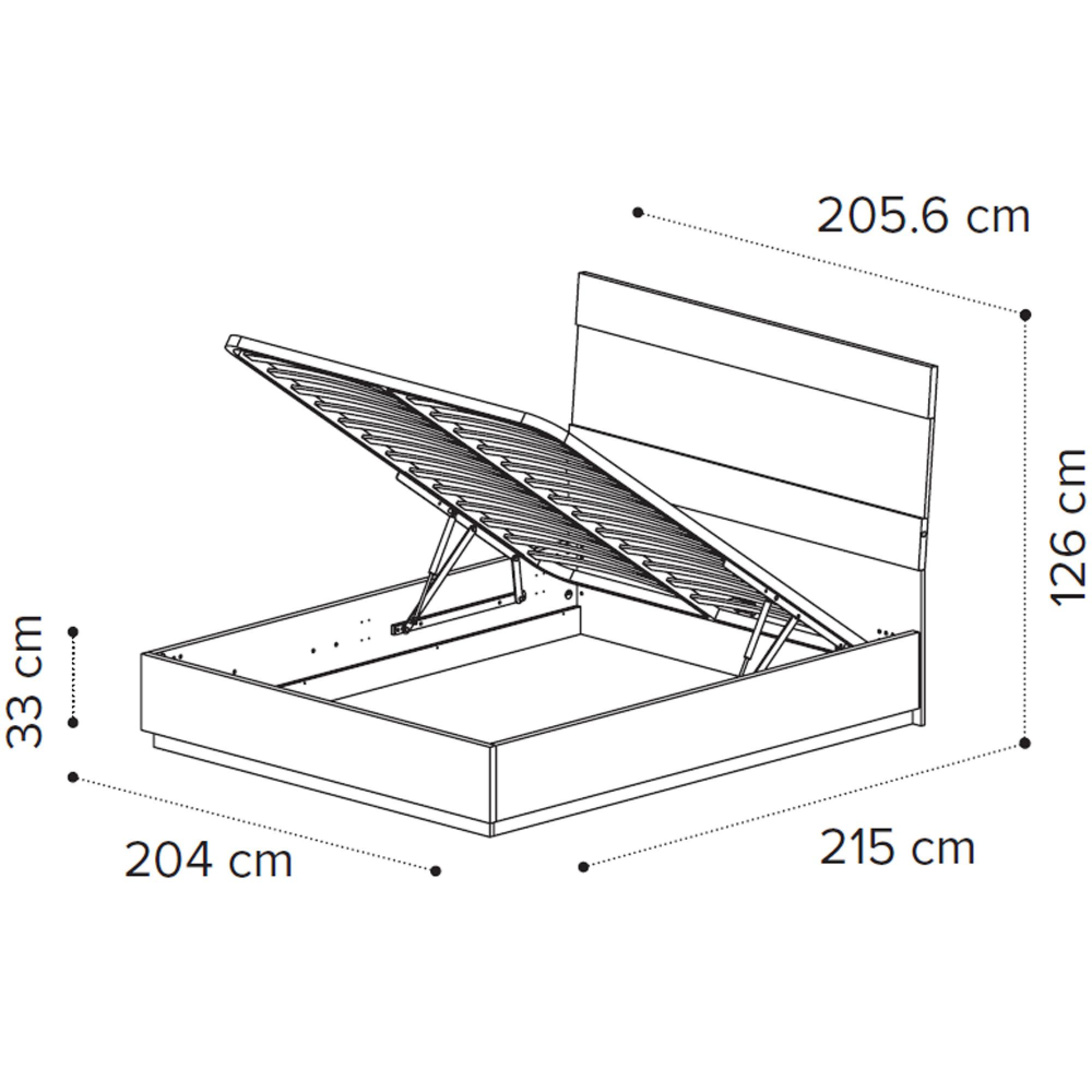 6ft Queen Size with Storage