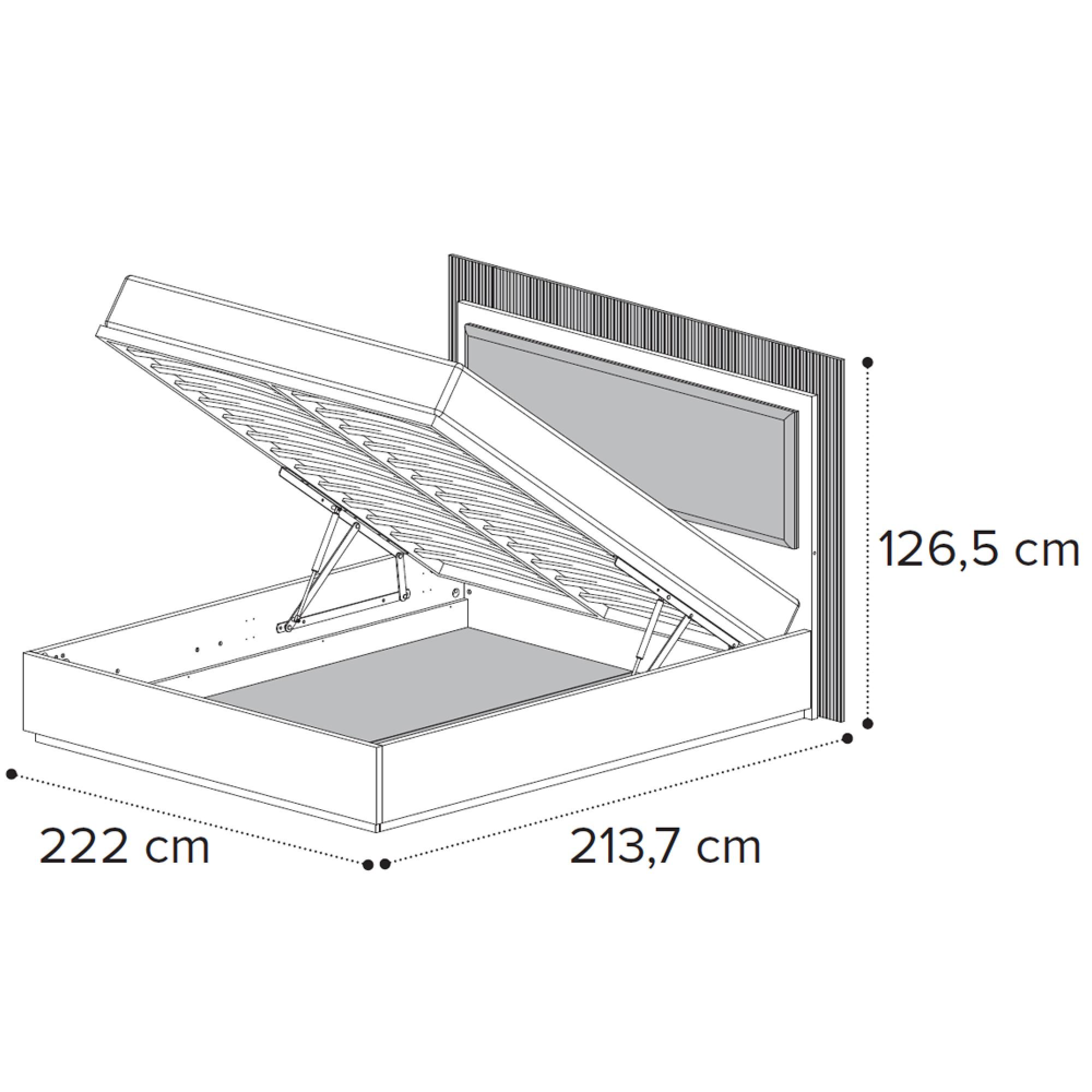 6ft Queen Size with Storage