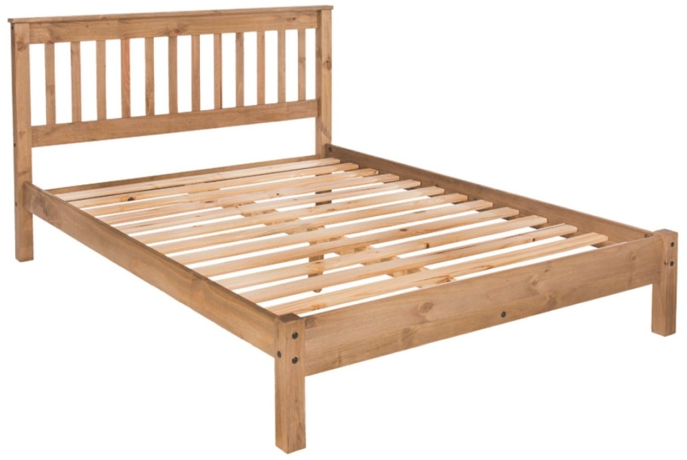 Augusta Slatted Bed - Pine - Sizes Available