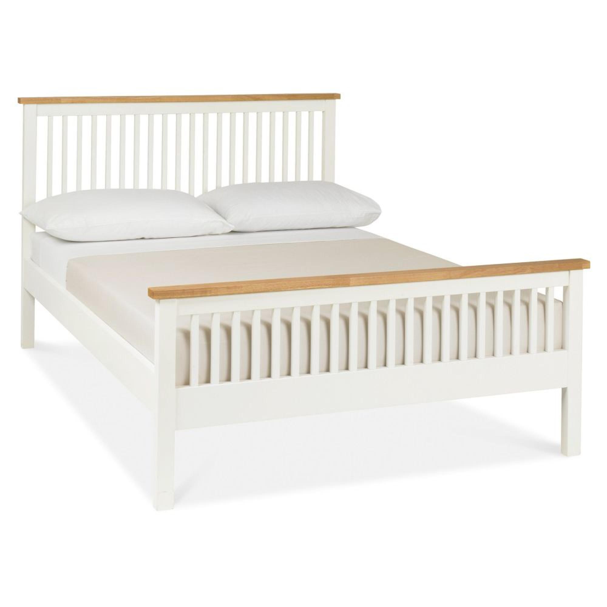 Atlanta Two Tone Bed - High Footend - 4ft 6in Double