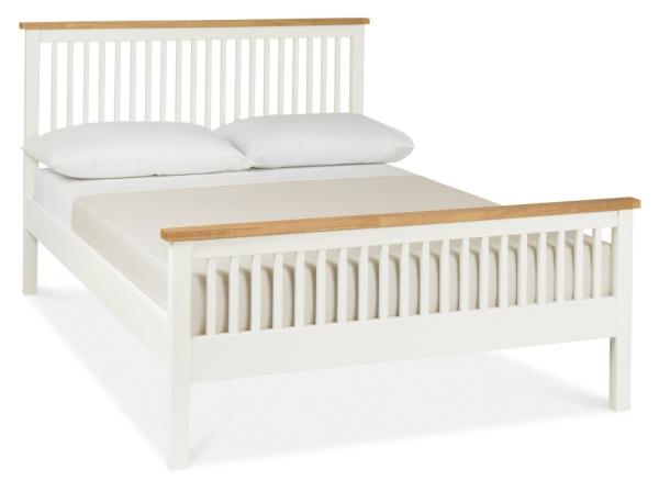 Atlanta Two Tone Bed - High Footend - 5ft King Size