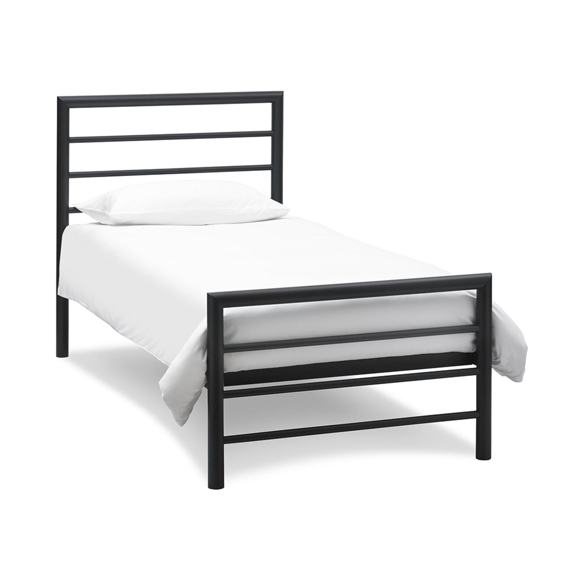Urban Matt Black Bedstead - 3ft Single