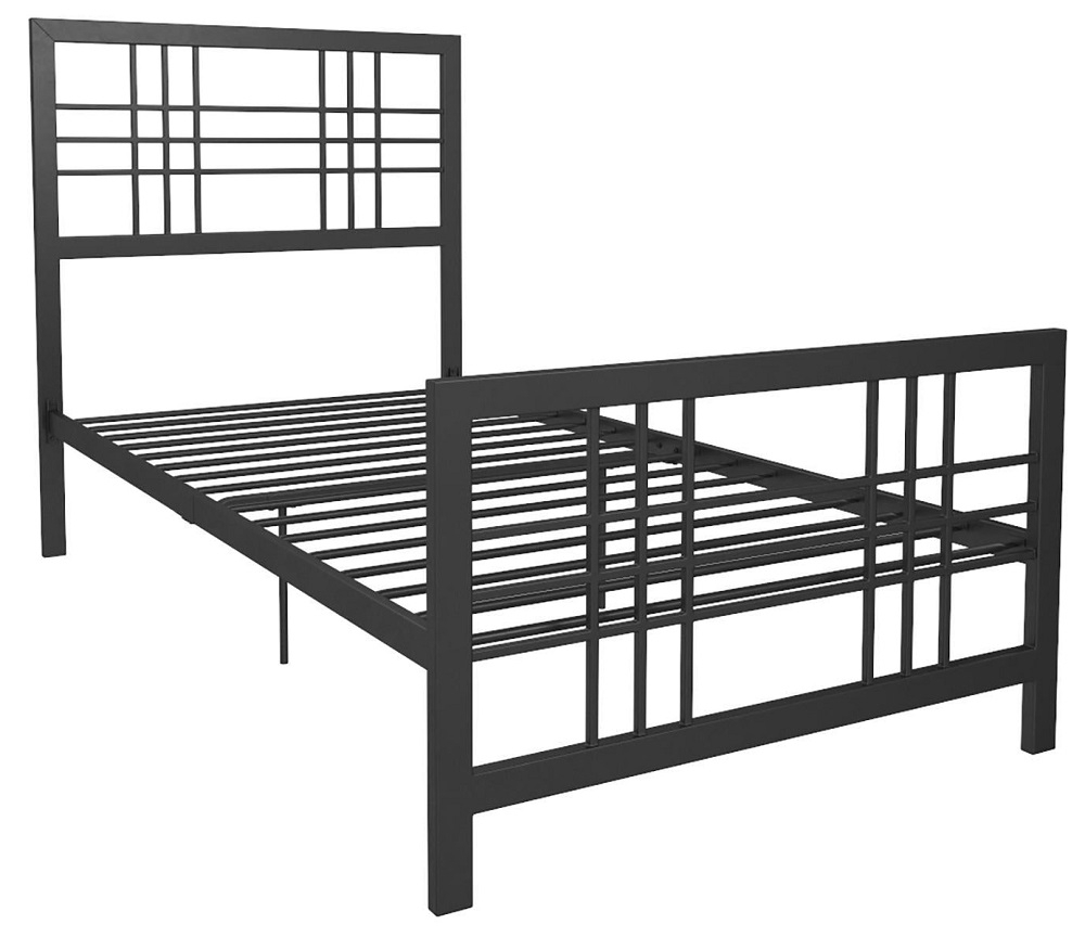 Burbank Metal Bed - Black - Sizes Available - 4150019UK