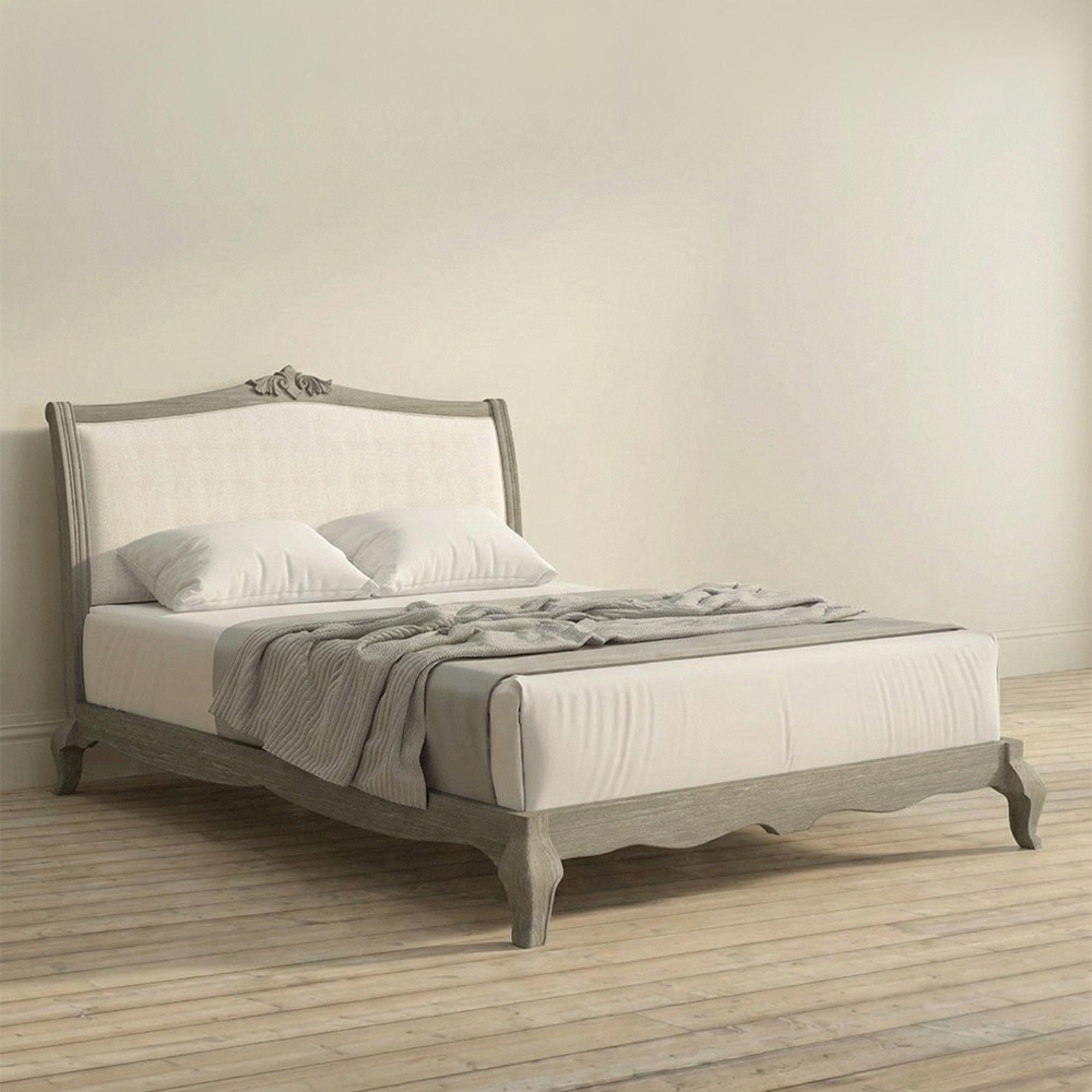 Camille Low Foot End Bed - Grey Oak - Sizes Available