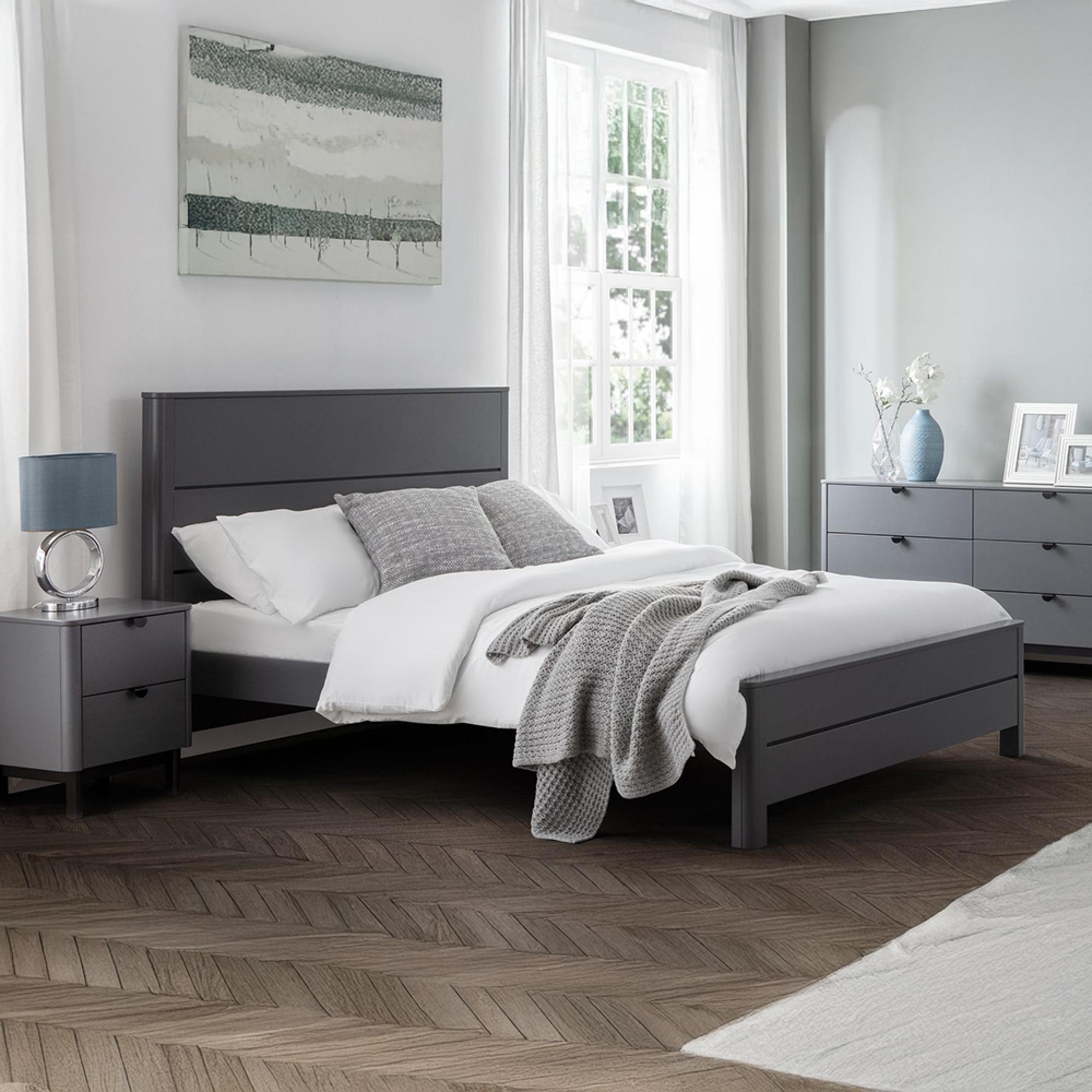 Chloe Bed - Grey - Sizes Available