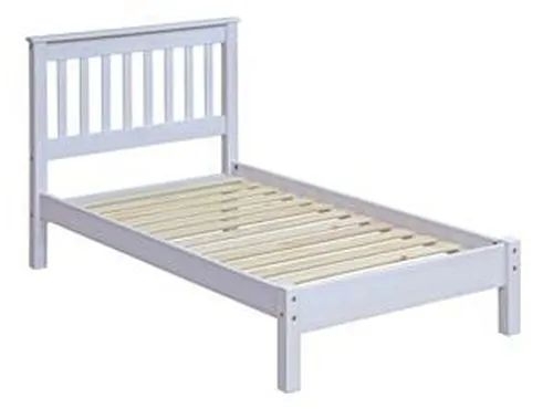 Corona Slatted Bed - White Mexican Pine - 3ft Single