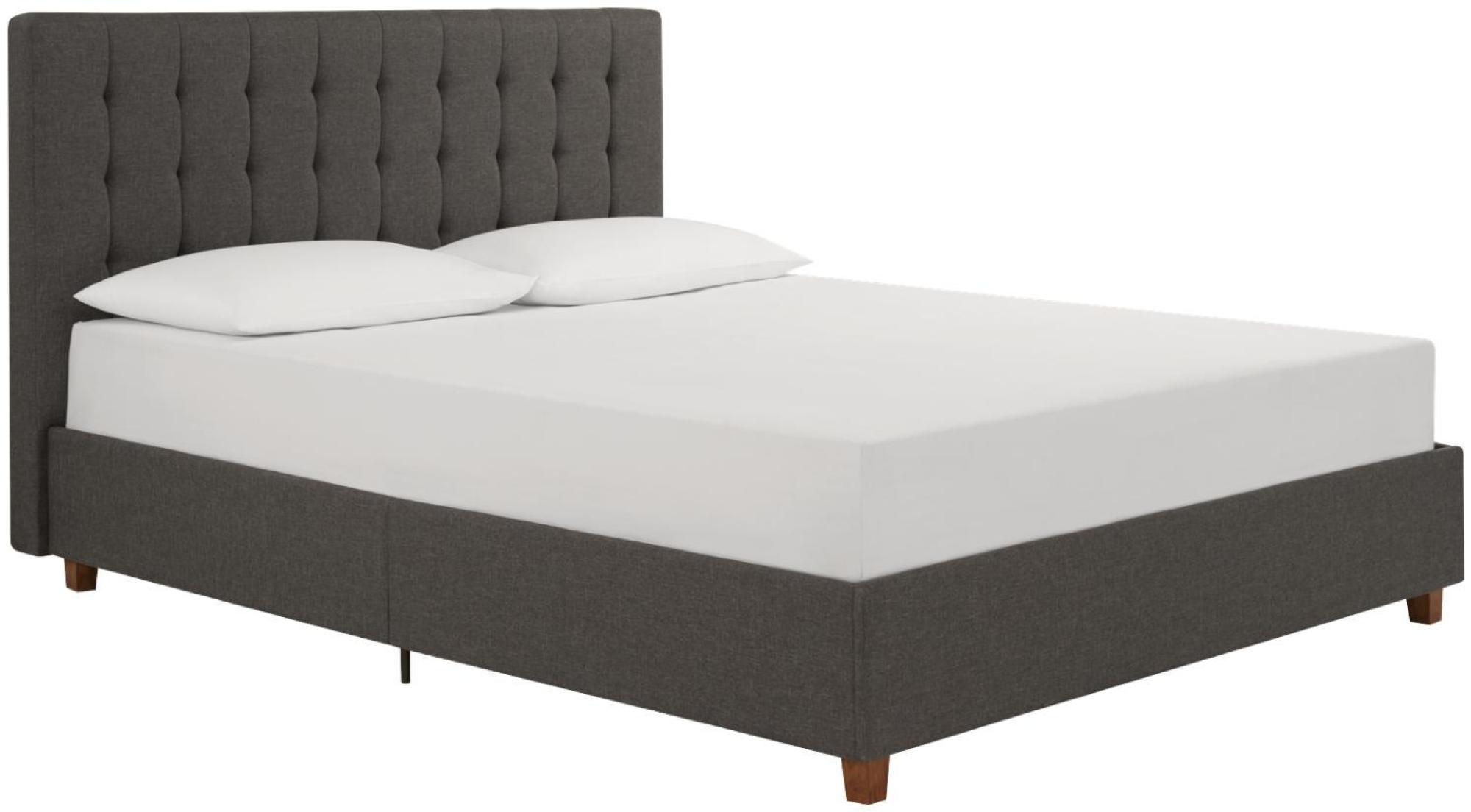 Emily Linen Upholstered Bed - Grey - 5ft King Size - 4108429UK