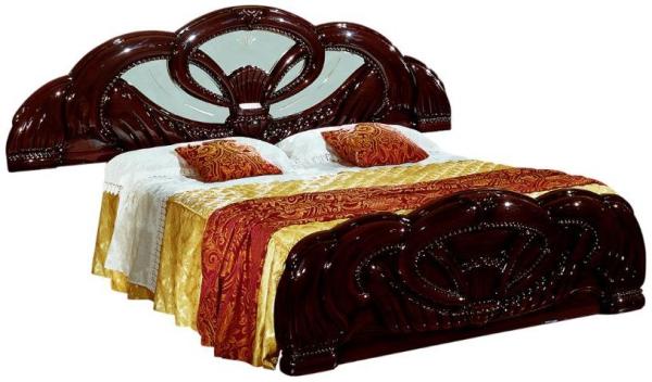Giada Bed - 5ft King Size - Mahogany Italian