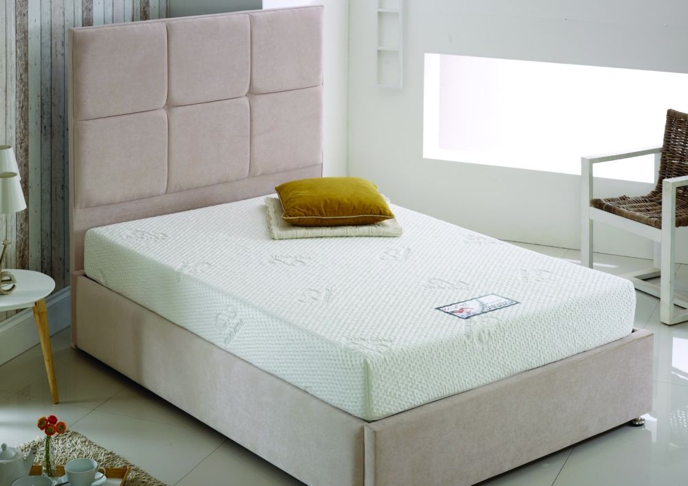 Silver Divan Bed - 15cm Reflex Visco Memory Foam - Sizes Available