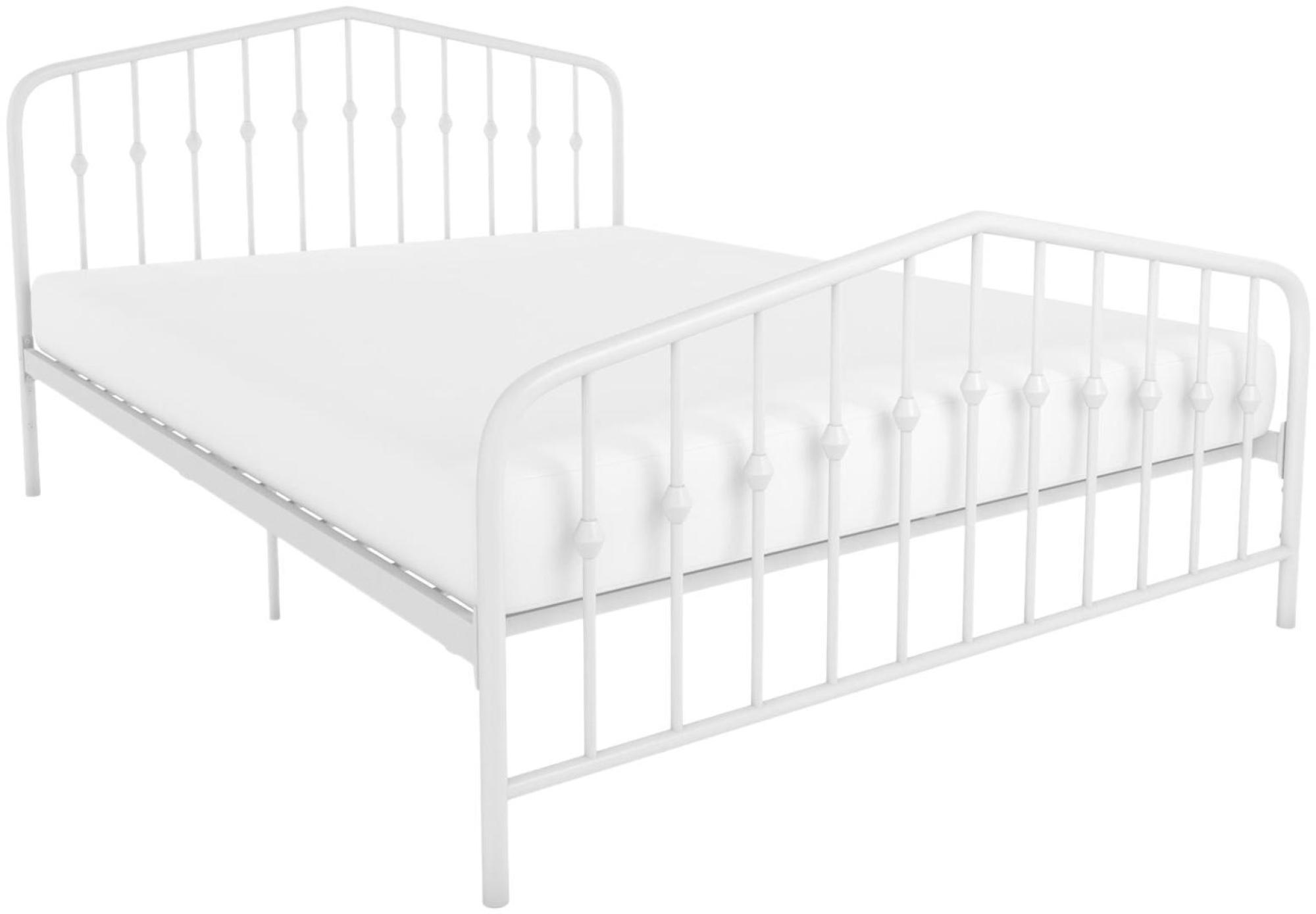 Novogratz Bushwick Metal Bed - White - Sizes Available - 4044129NUK