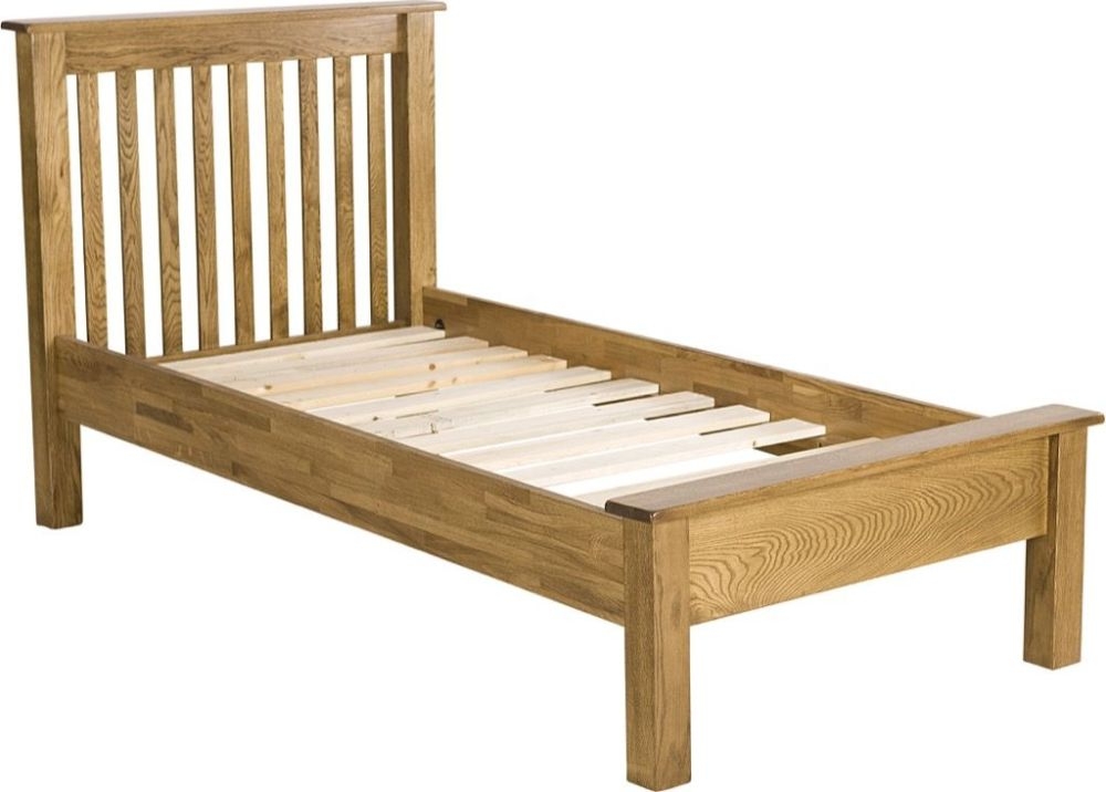 Originals Bed - Low Foot End - Rustic Oak - Sizes Available