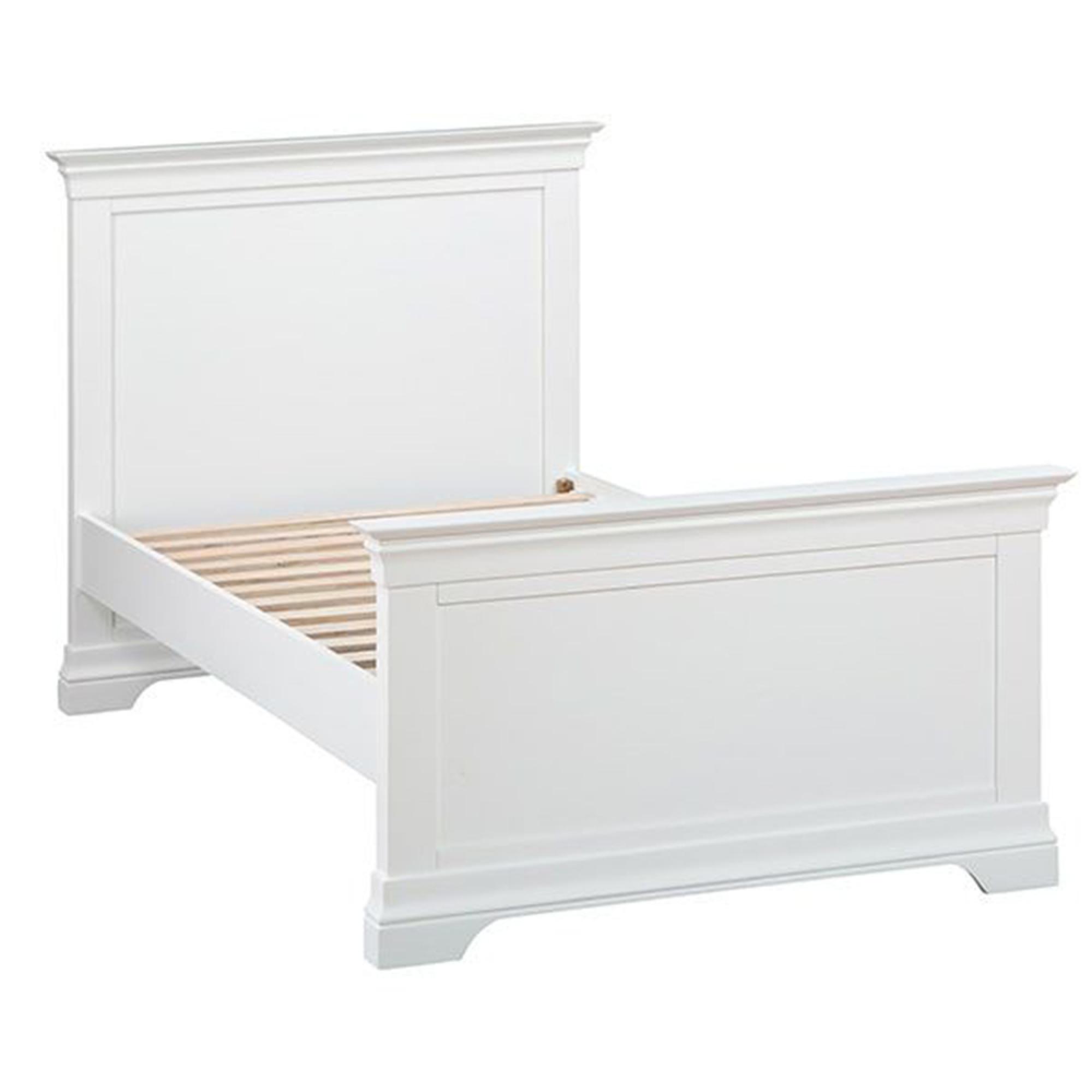 Paisley White Painted High Foot End Bed - Sizes Available