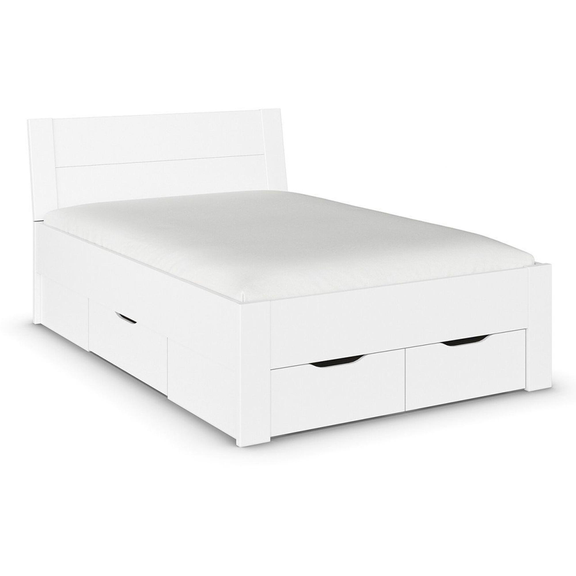Aditio Bed - Alpine White - 4ft 6in Double