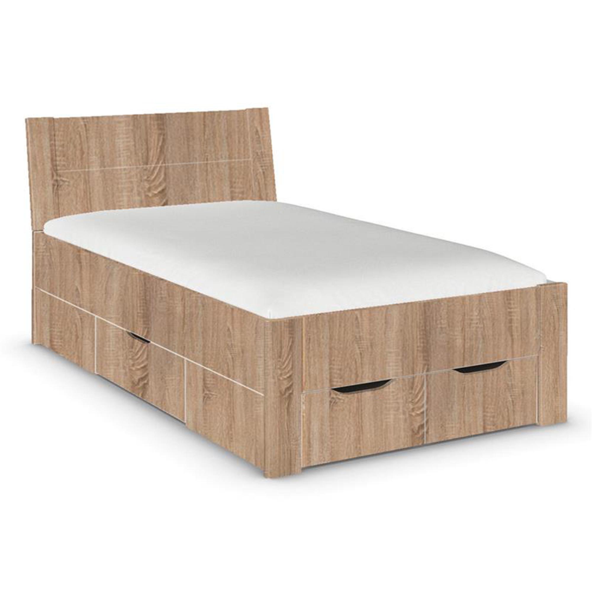 Aditio Bed - Sonoma Oak - 4ft Small Double