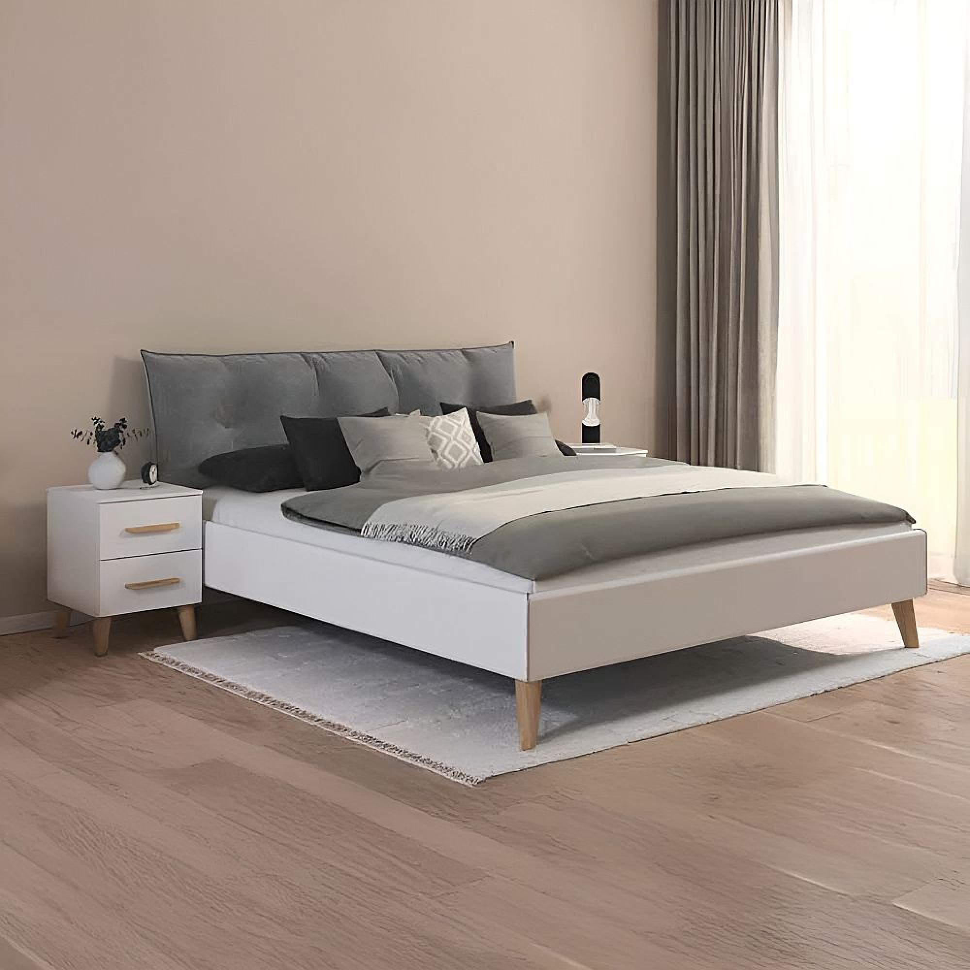 Skandi Bed - Alpine White - 5ft King Size