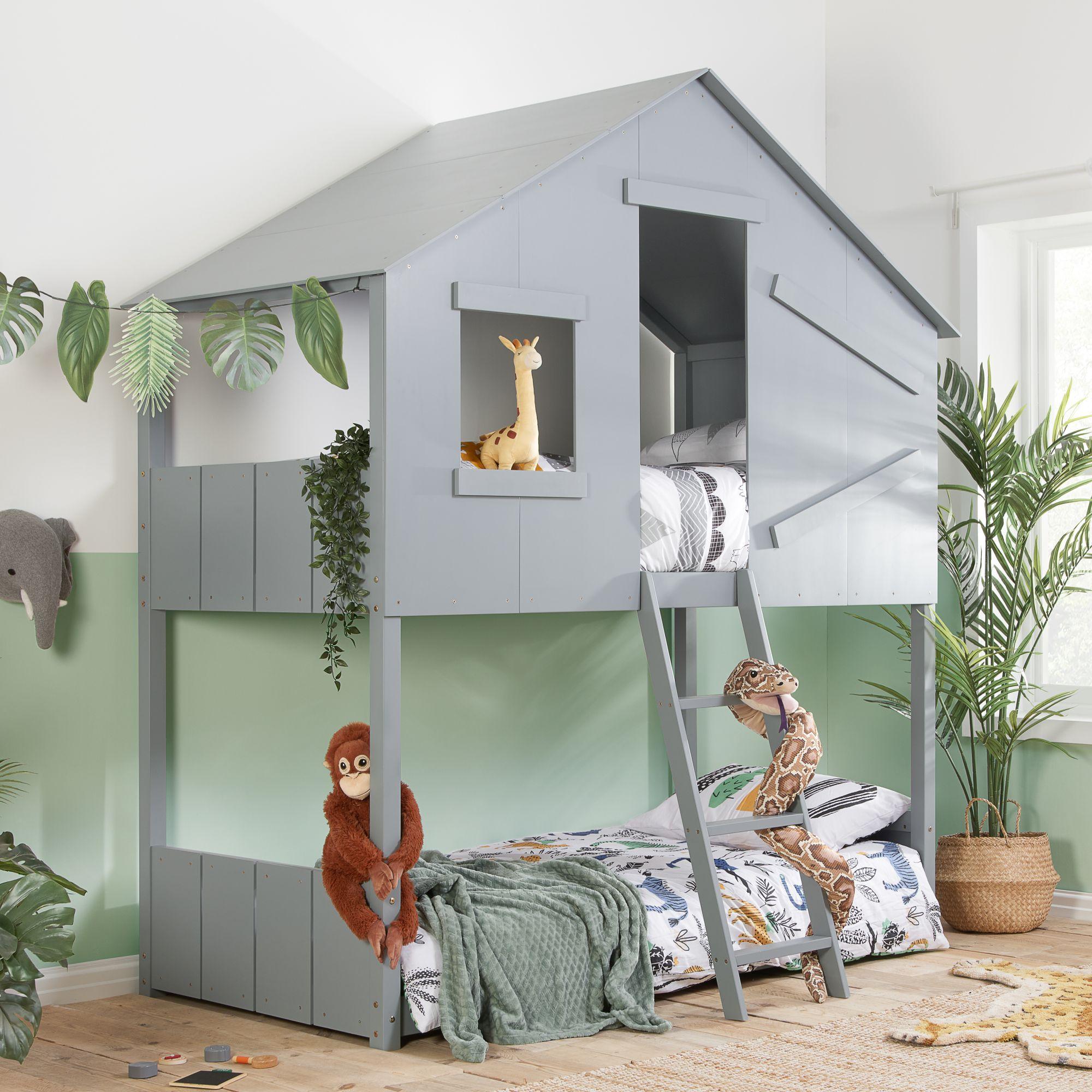 Safari Kids Bunk Bed - Grey