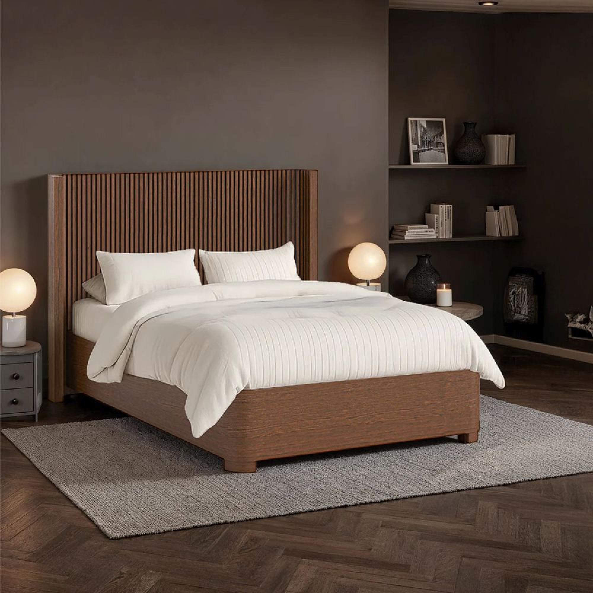 Soho Slatted Bed - Dark Oak - 4ft 6in Double