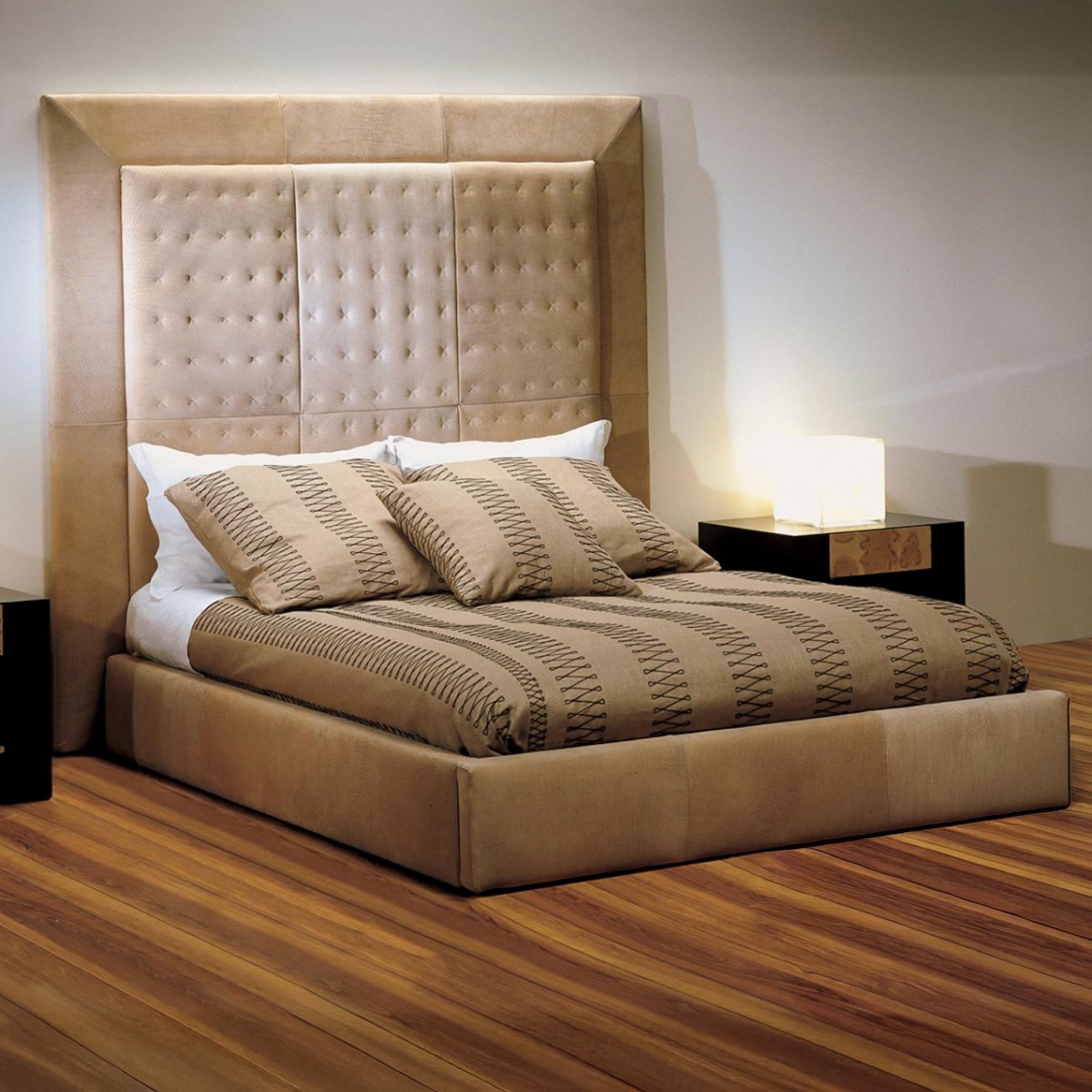 Suite Leather Bed - Stone International - Sizes Available