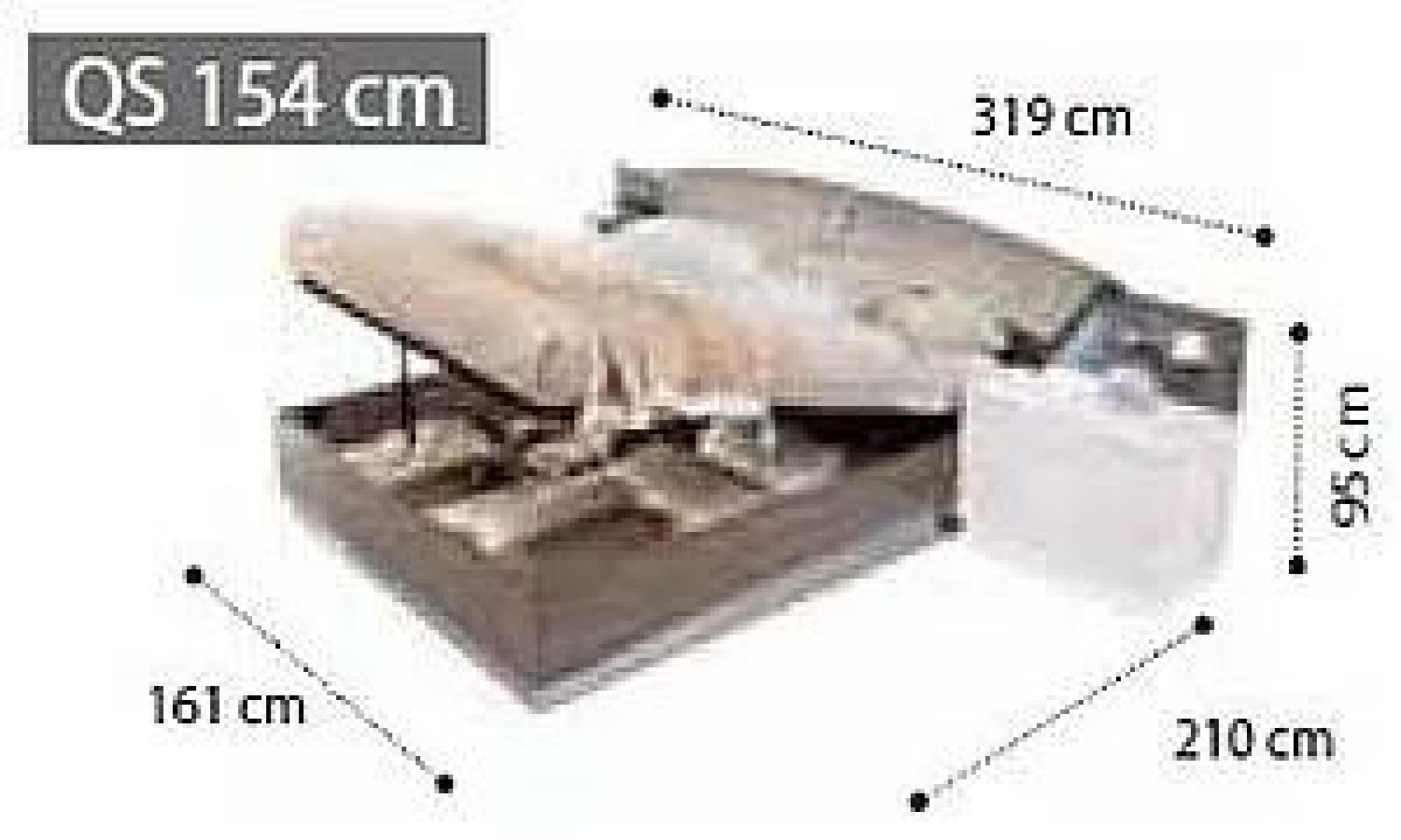 154cm x 203cm King with Storage