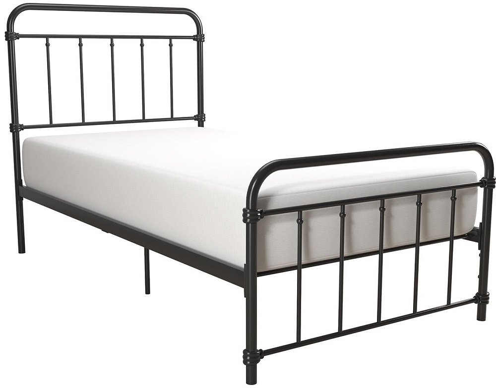 Wallace Metal Bed - Black - Sizes Available - 4117019UK