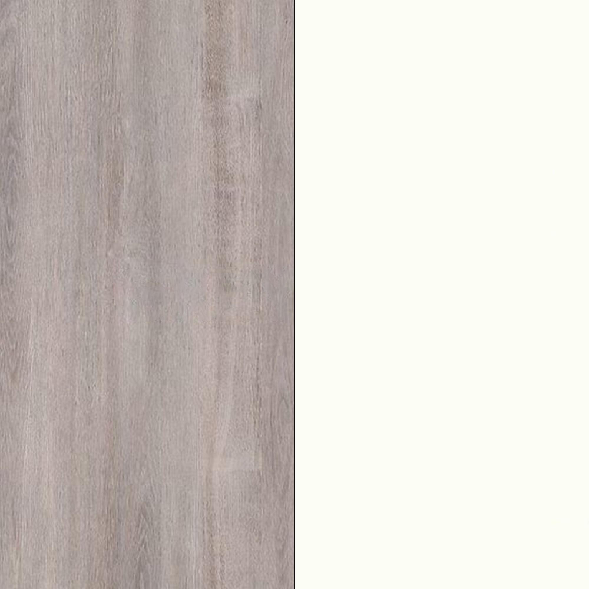 Grey Oak Front and White Matt Base