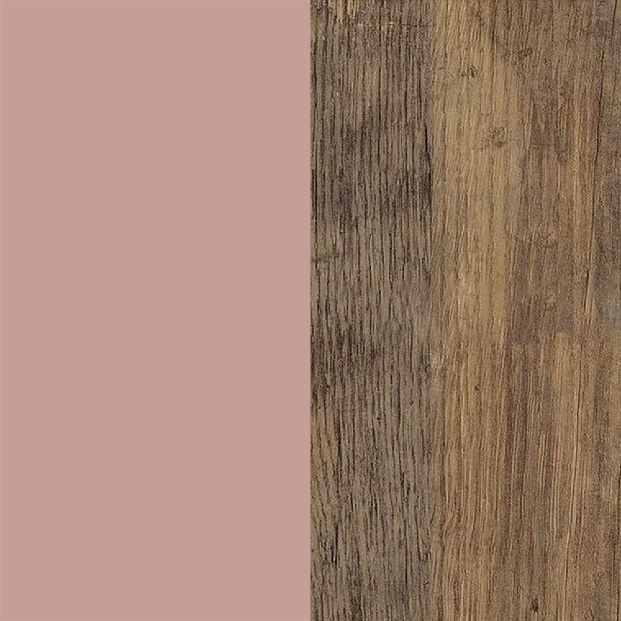 Kobe Pink Front and Vintage Oak Base