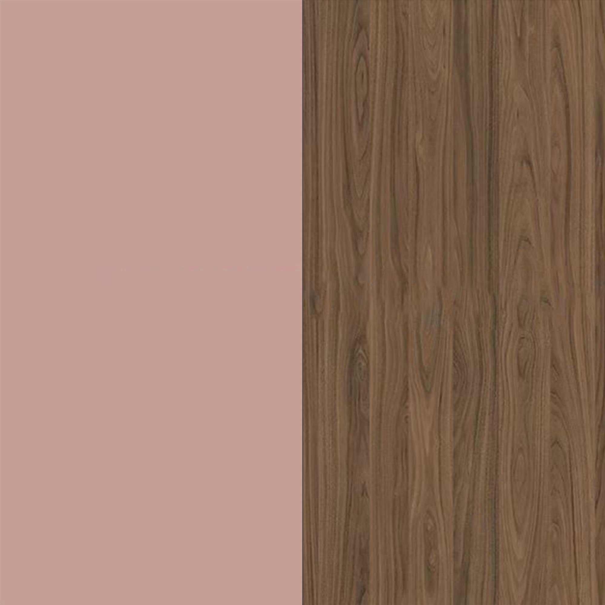 Kobe Pink Front and Carini Walnut Base