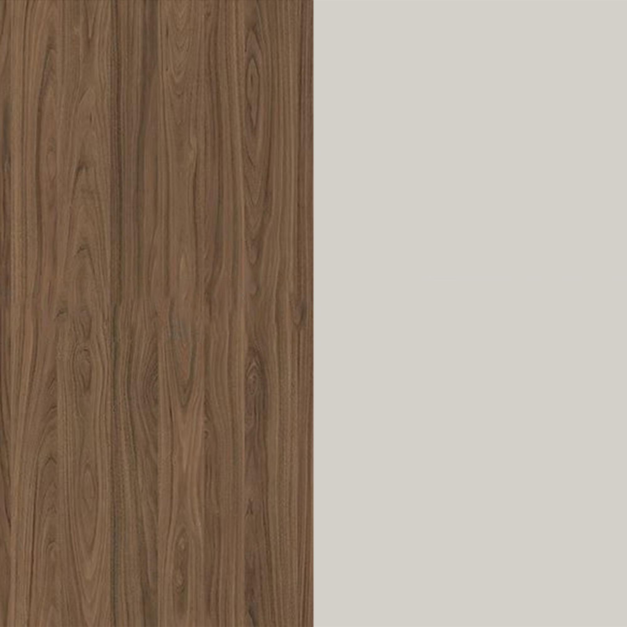 Carini Walnut Front and Grey Matt Base