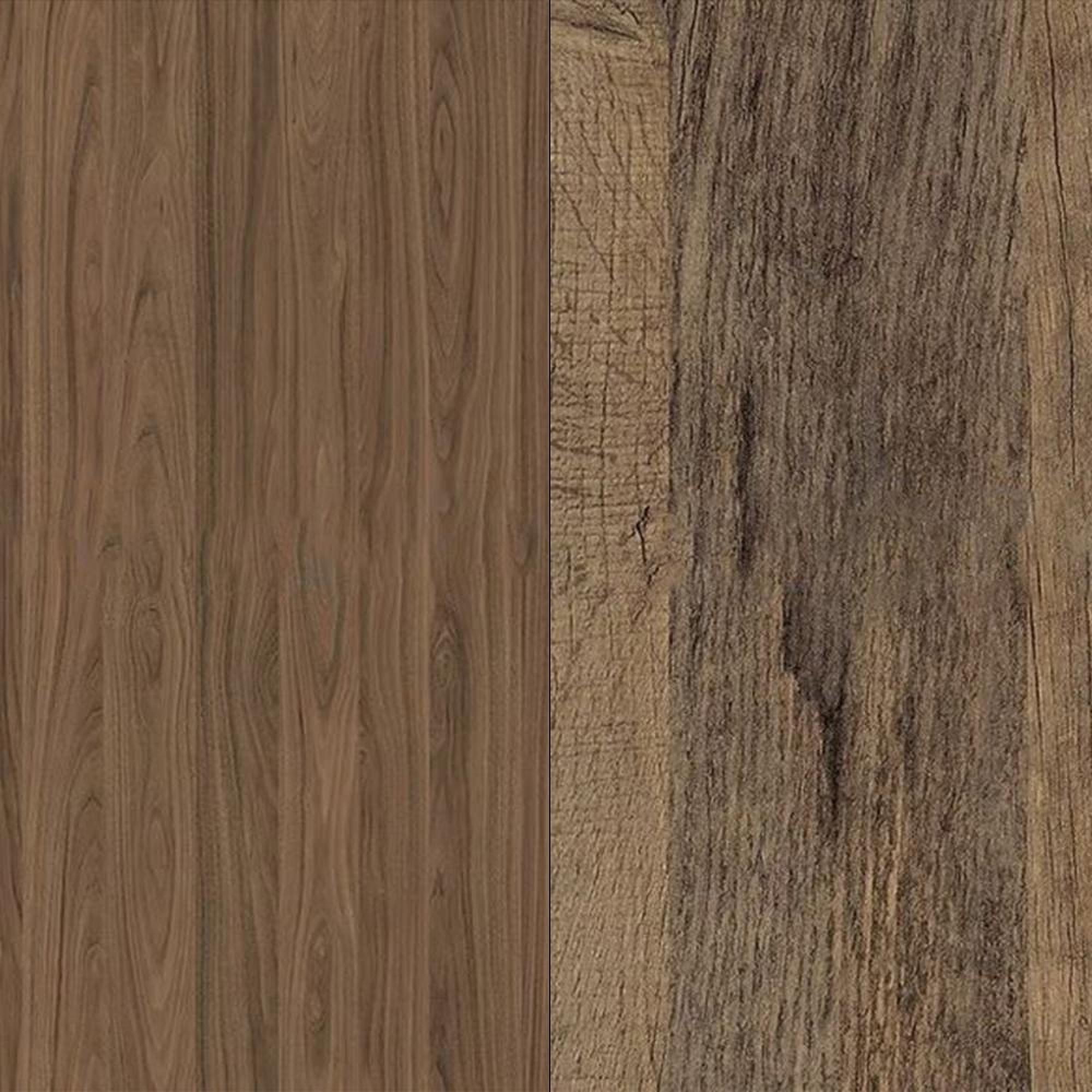 Carini Walnut Front and Vintage Oak Base