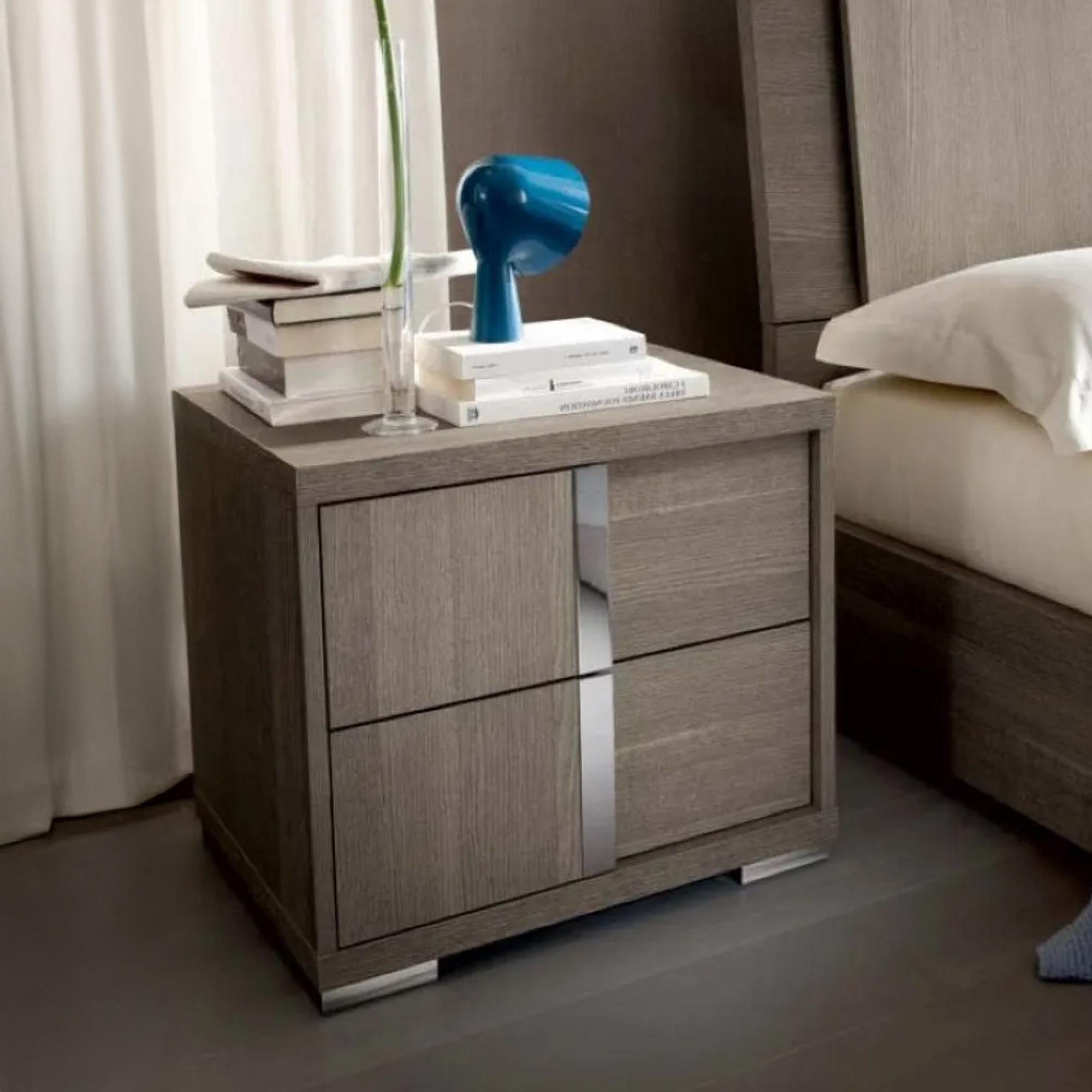 Tivoli Bedside Cabinet - LHF - Grey Wood
