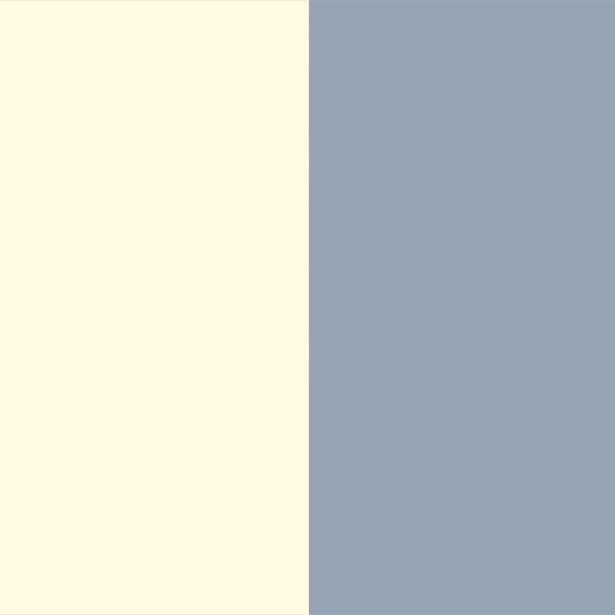 Cream Gloss Front and Denim Base