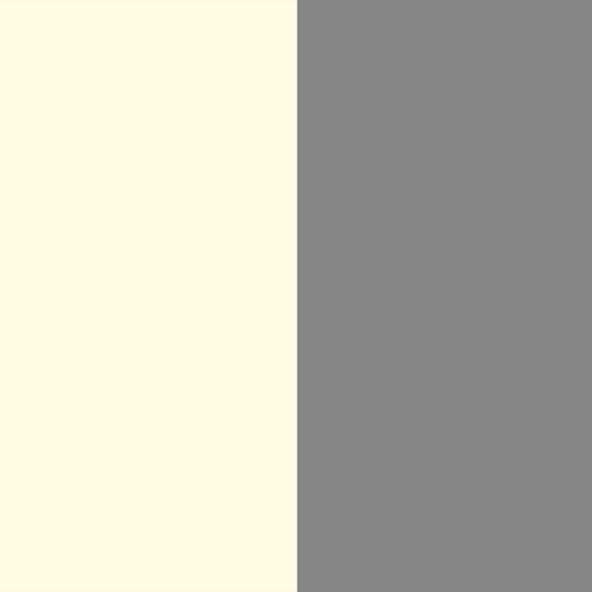 Cream Gloss Front and Dusk Grey Base