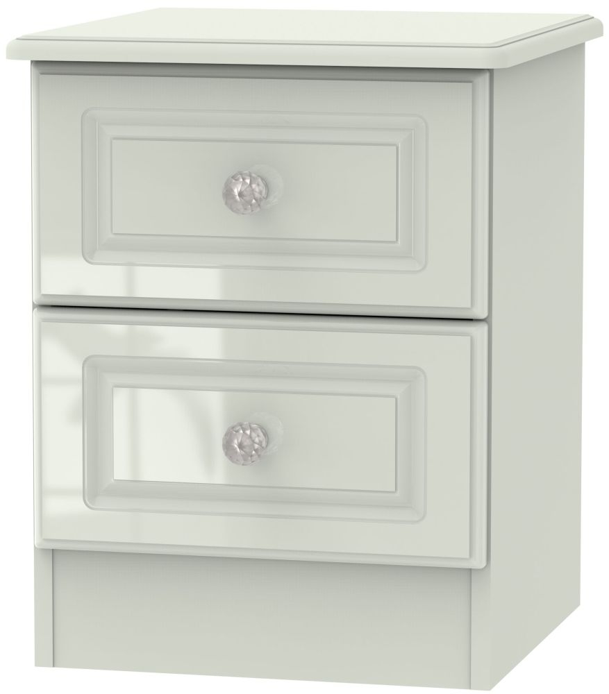 Balmoral Bedside Cabinet - 2 Drawer - Cashmere