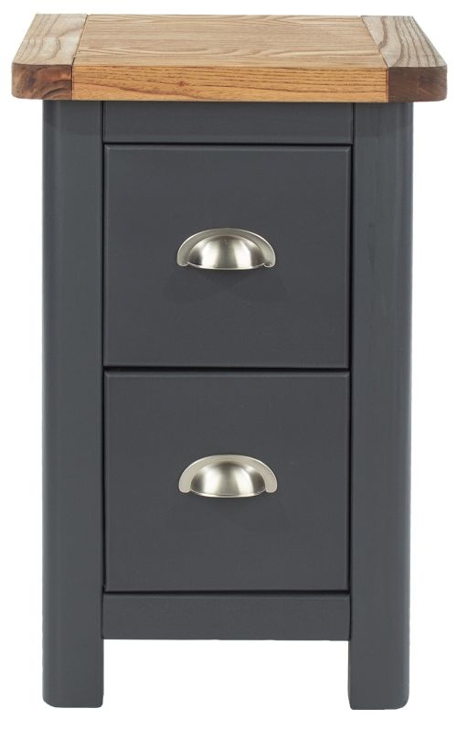 Dunkeld Bedside Cabinet - 2 Drawer Petite - Blue