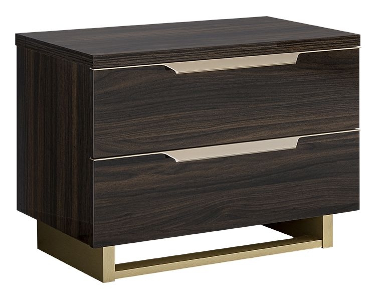 Smart Bedside Cabinet - 2 Drawer - Maxi - Walnut