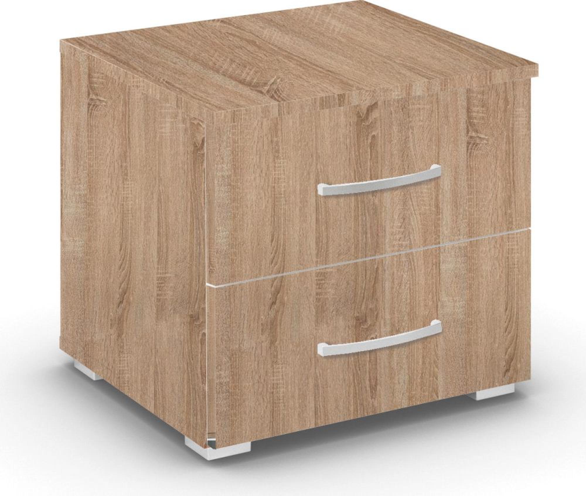 Aditio Bedside Cabinet - 2 Drawer - Sonoma Oak