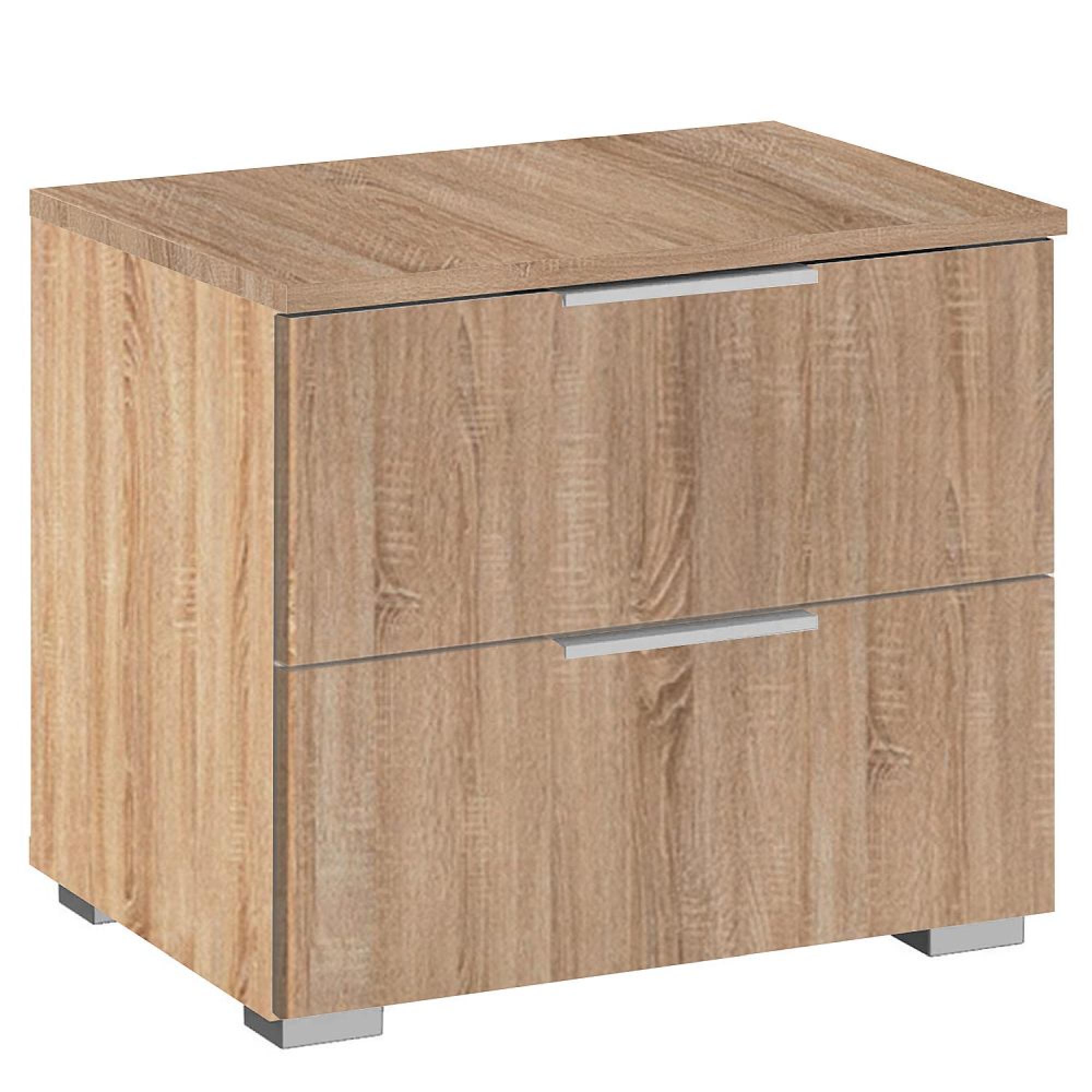 Alabama Bedside Cabinet - 2 Drawer - Sonoma Oak