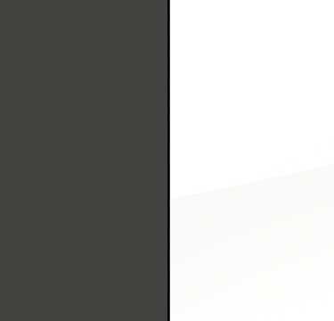 A158B : Graphite Carcase with High Polish White Front