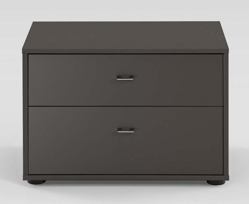Tokio Bedside Cabinet - 2 Drawer - Carcase Color Front - Variation Available