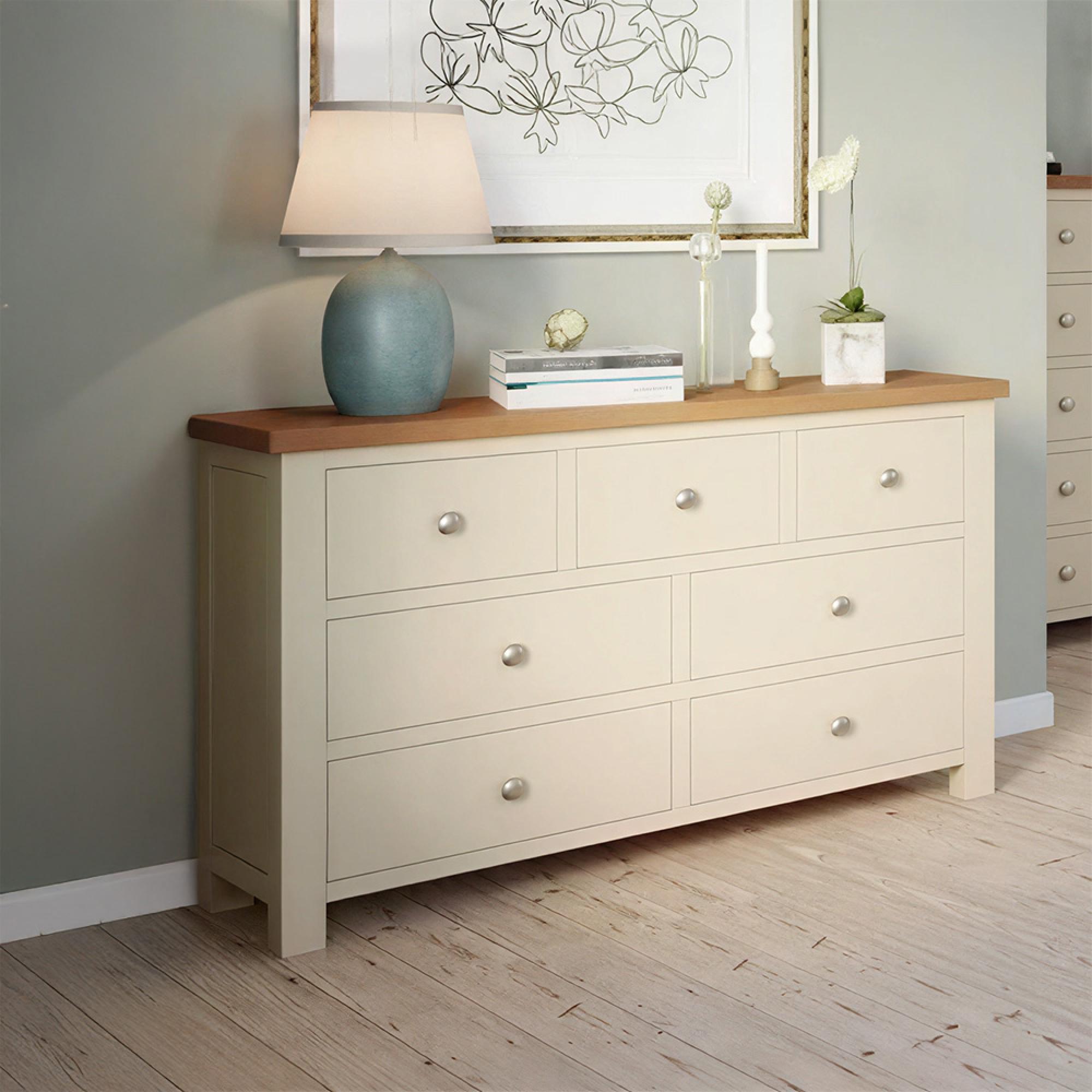 Lundy Chest - 3+4 Drawer - Ivory Painted