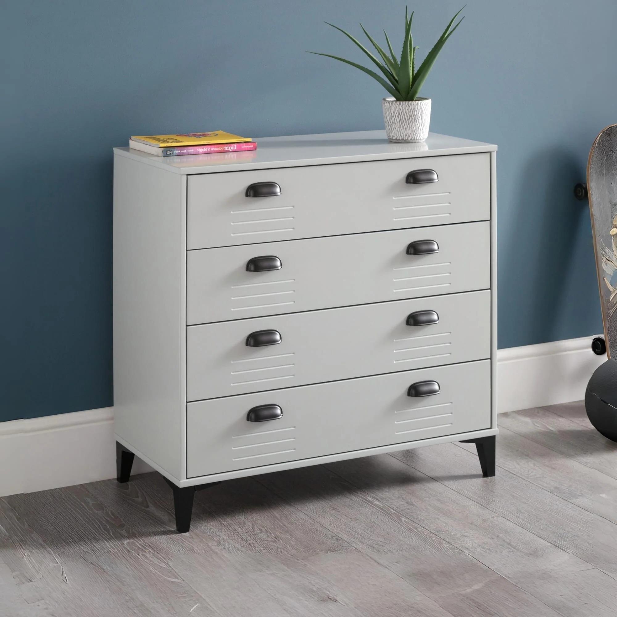 Lakers Grey Chest of Drawers - 4 Drawer