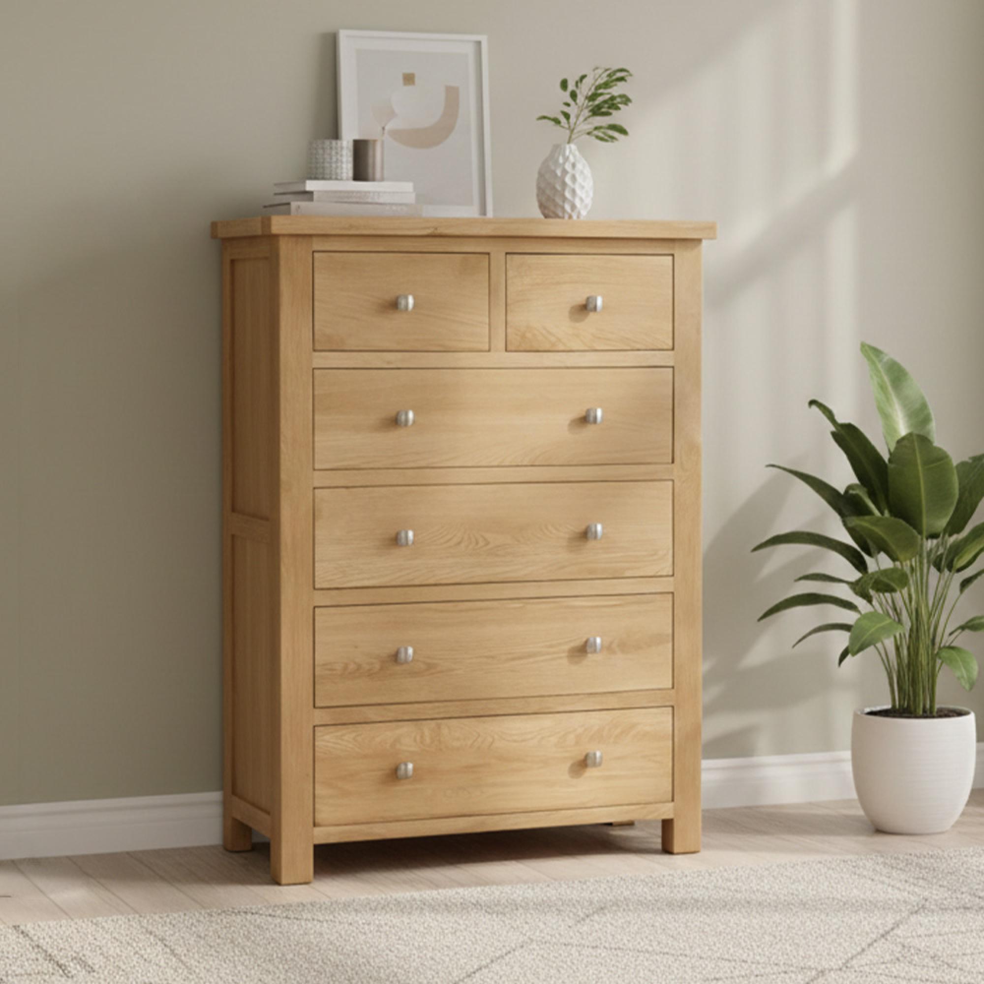 Appleby Chest - 2+4 Drawer - Oak