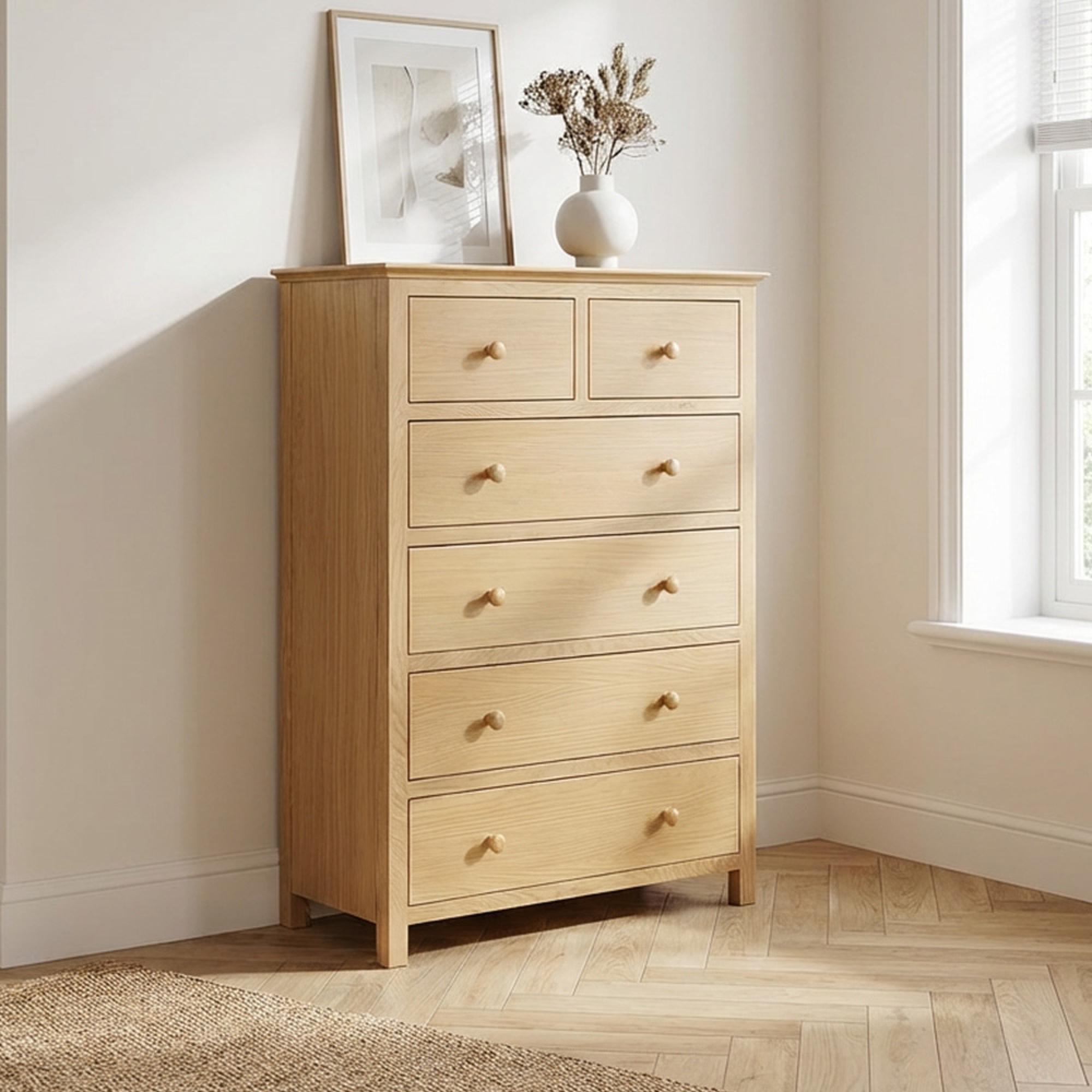 Arlington Chest - 2+4 Drawer - Oak